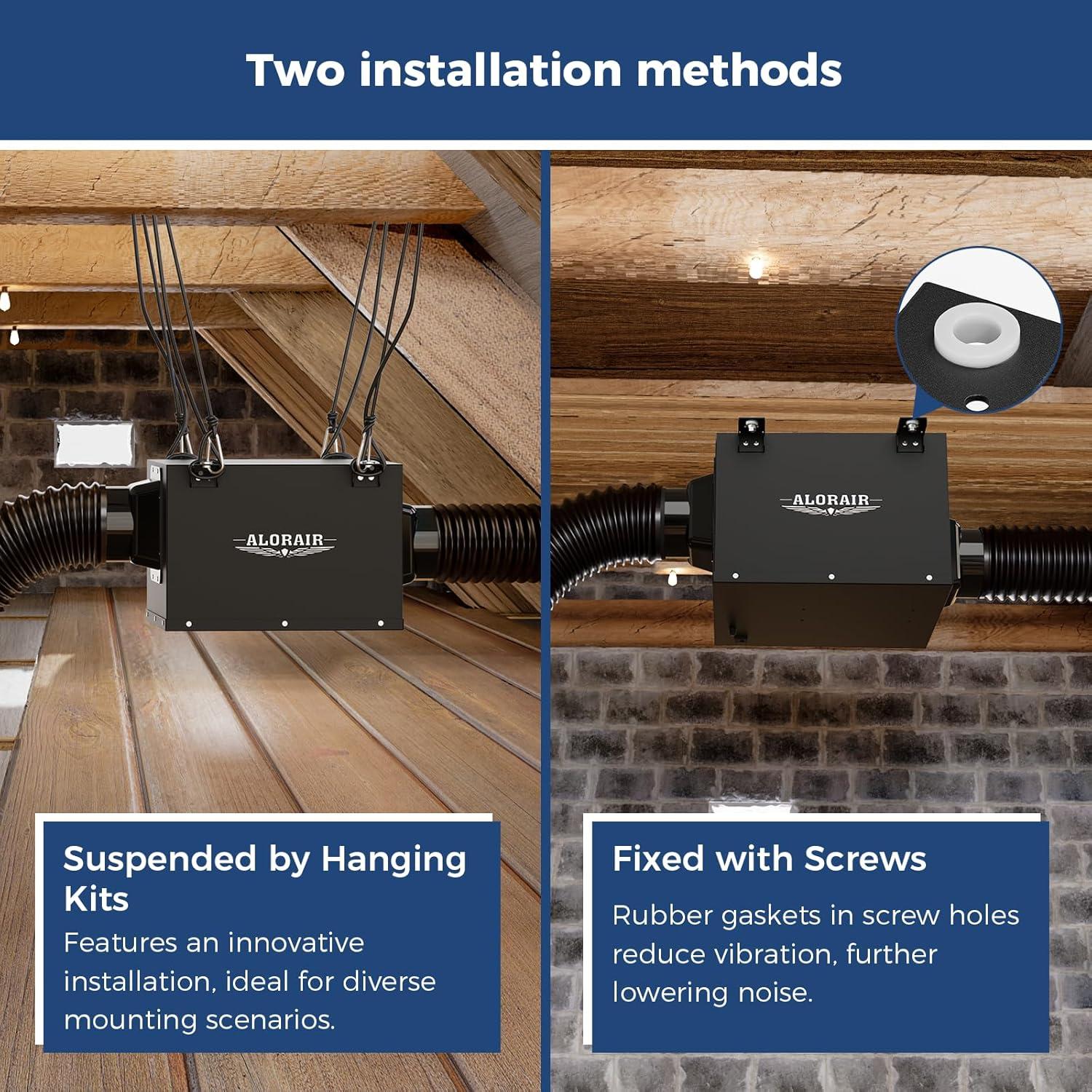 Ventilador Extractor de Baño ALORAIR CloudStorm 170 CFM