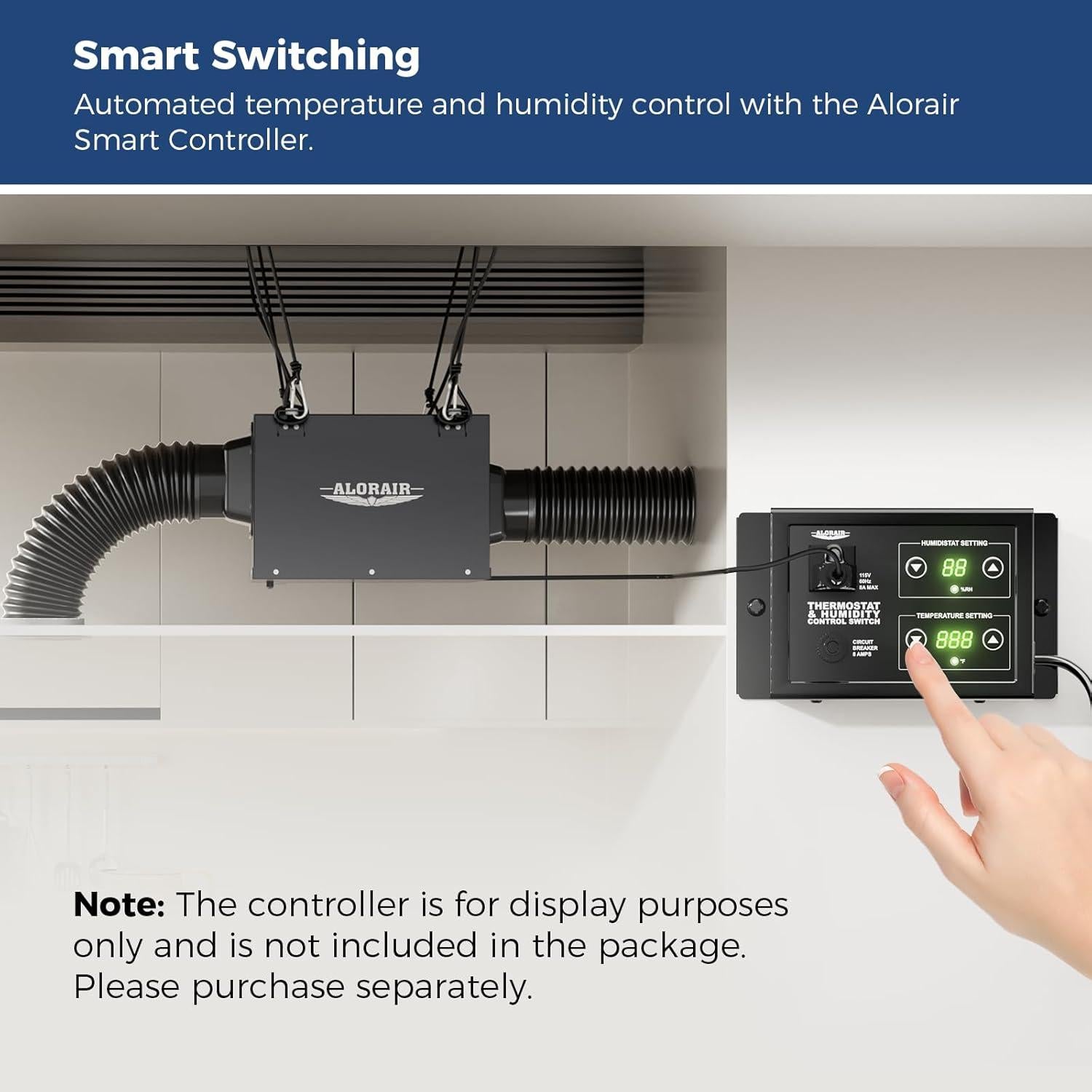 Ventilador Extractor de Baño ALORAIR CloudStorm 170 CFM