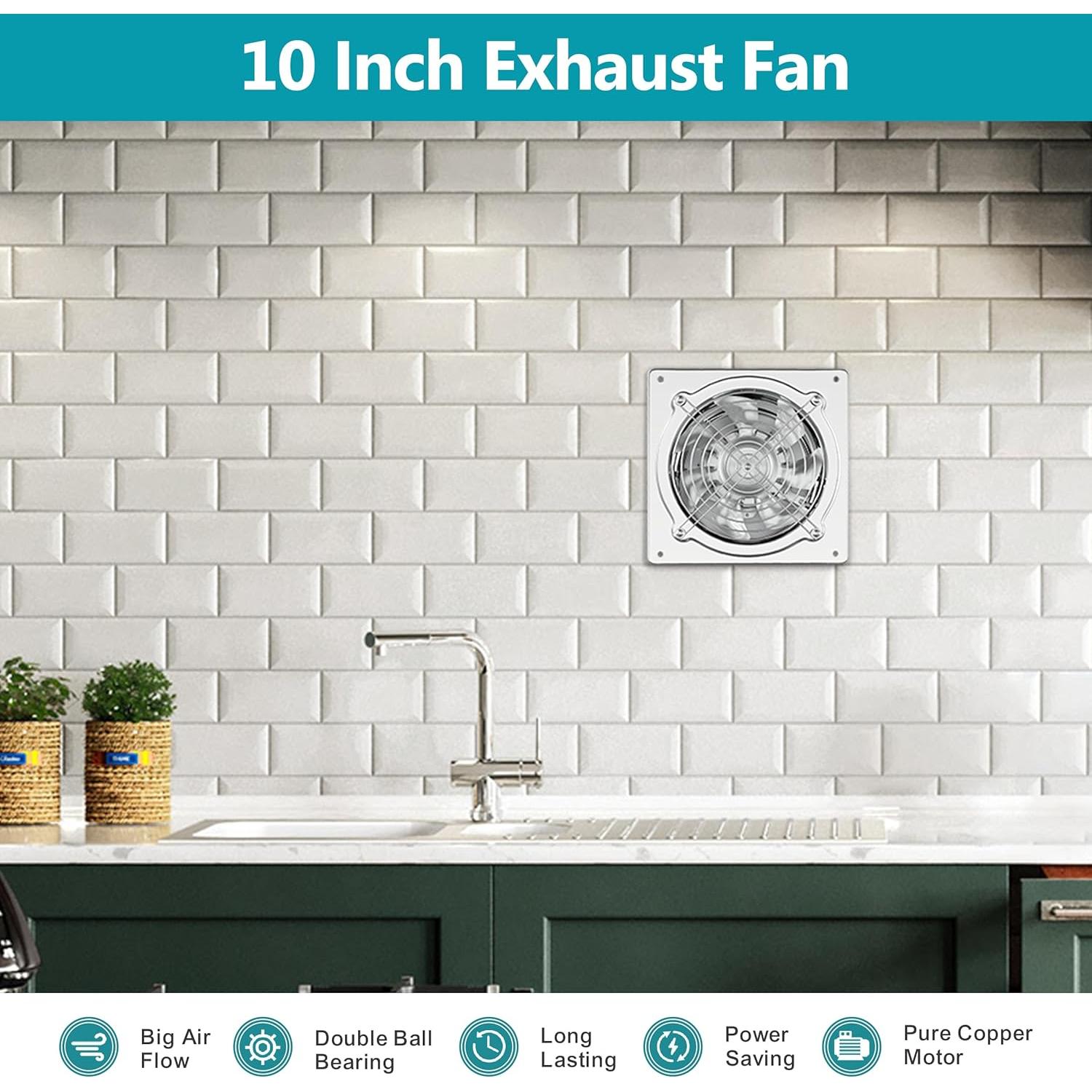 Ventilador de Escape HG Power 10 Pulgadas Metal 988 CFM