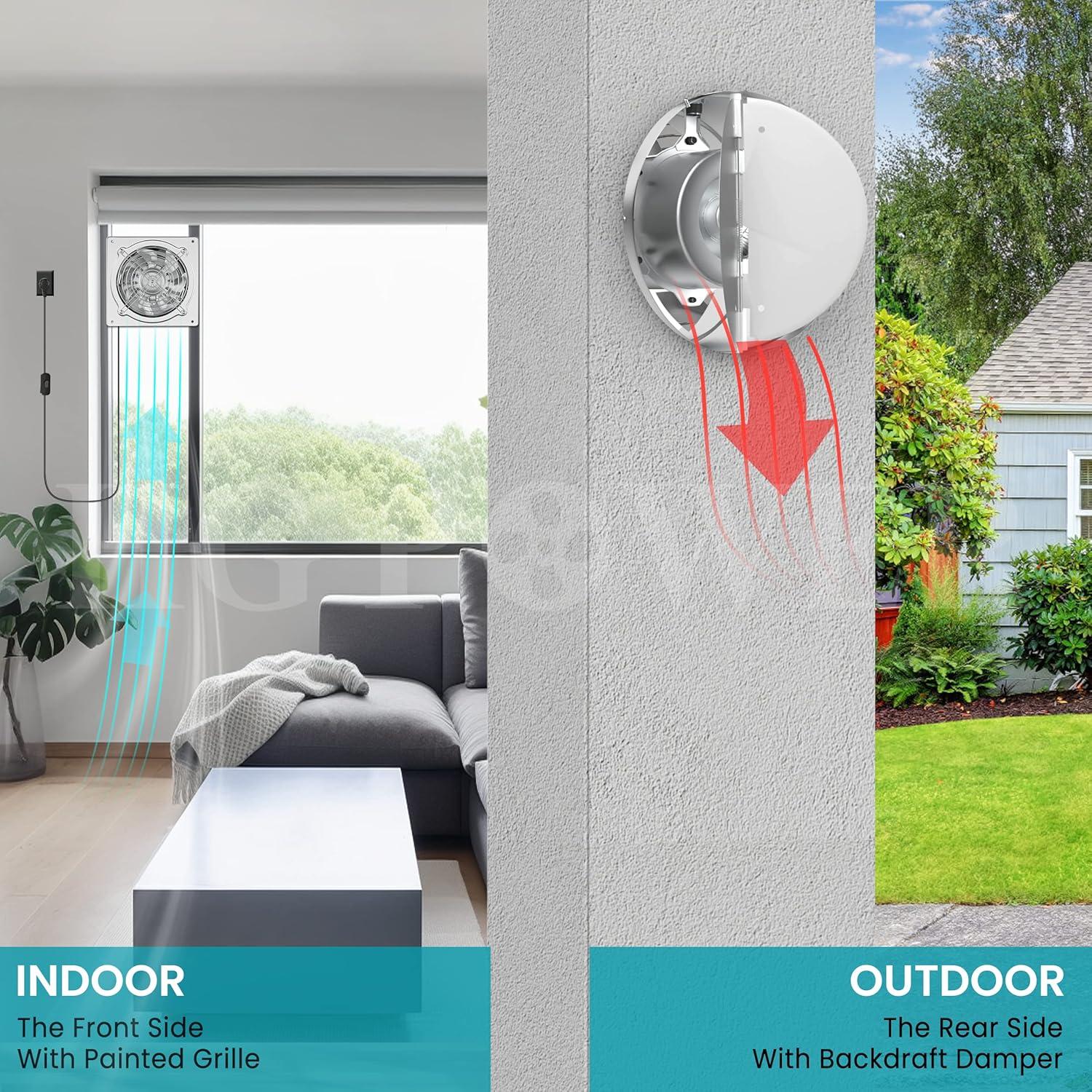 Ventilador de Escape HG Power 10 Pulgadas Metal 988 CFM