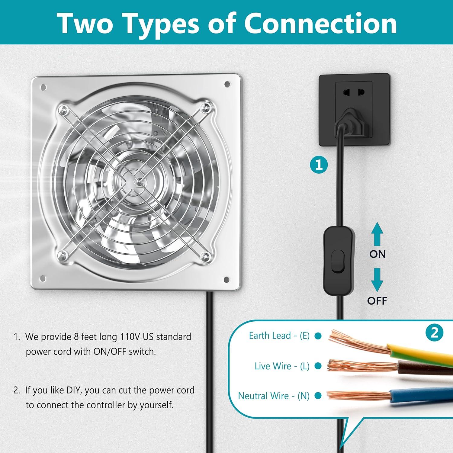 Ventilador de Escape HG Power 10 Pulgadas Metal 988 CFM