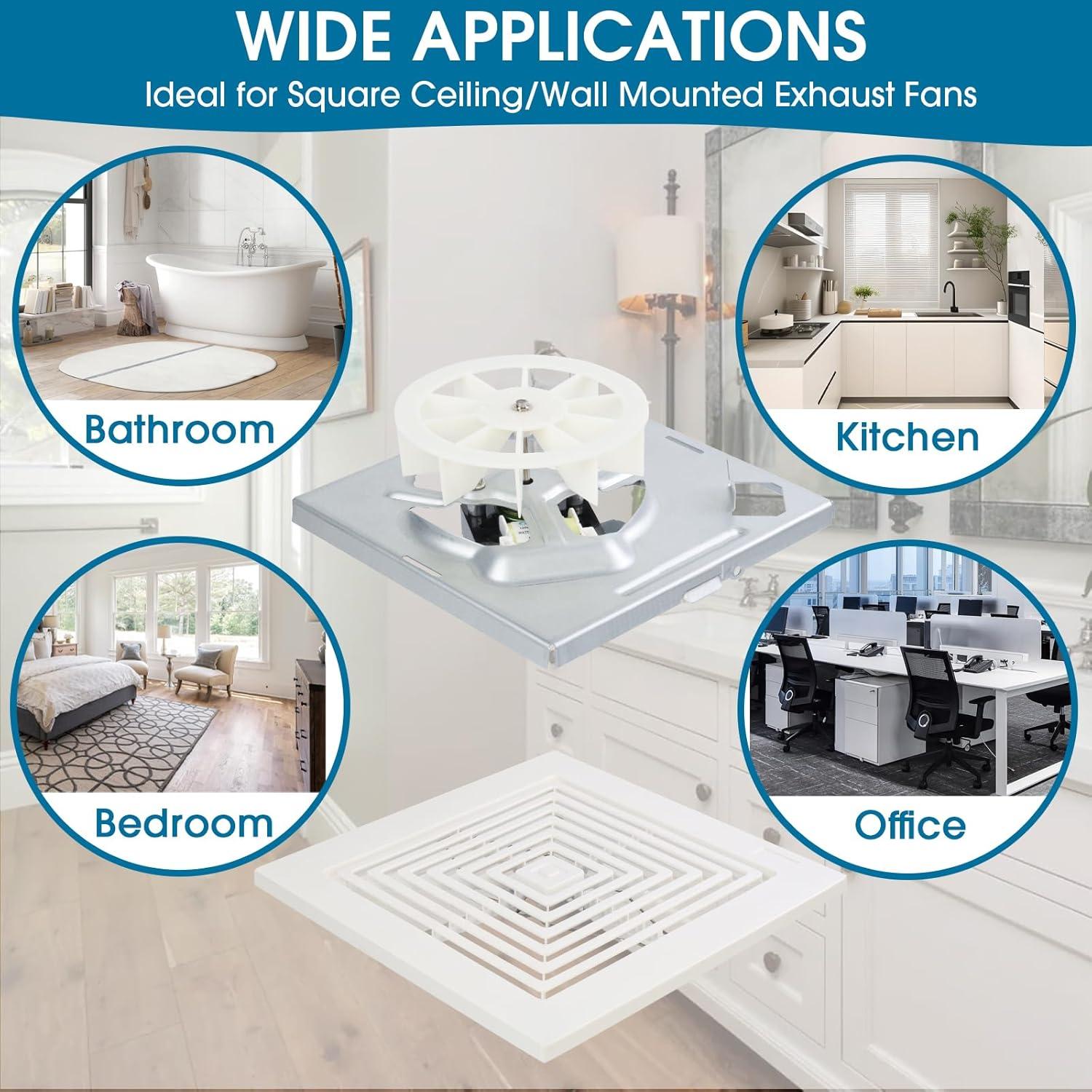 Unidad de Ventilador 50 CFM Nutone S97012026 + Rejilla 97011723