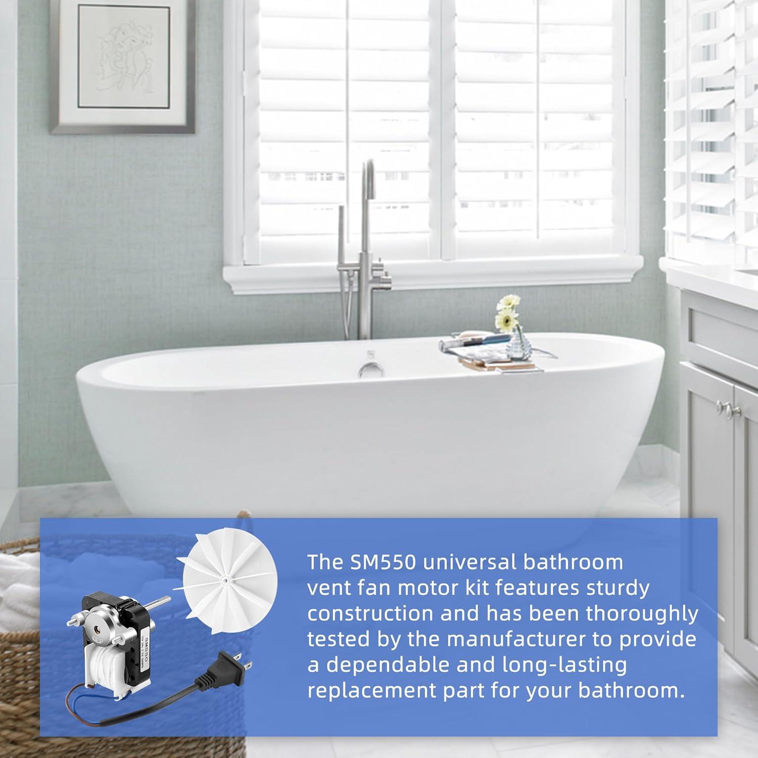 Motor de Ventilador de Baño AMI PARTS SM550 50 CFM 120V