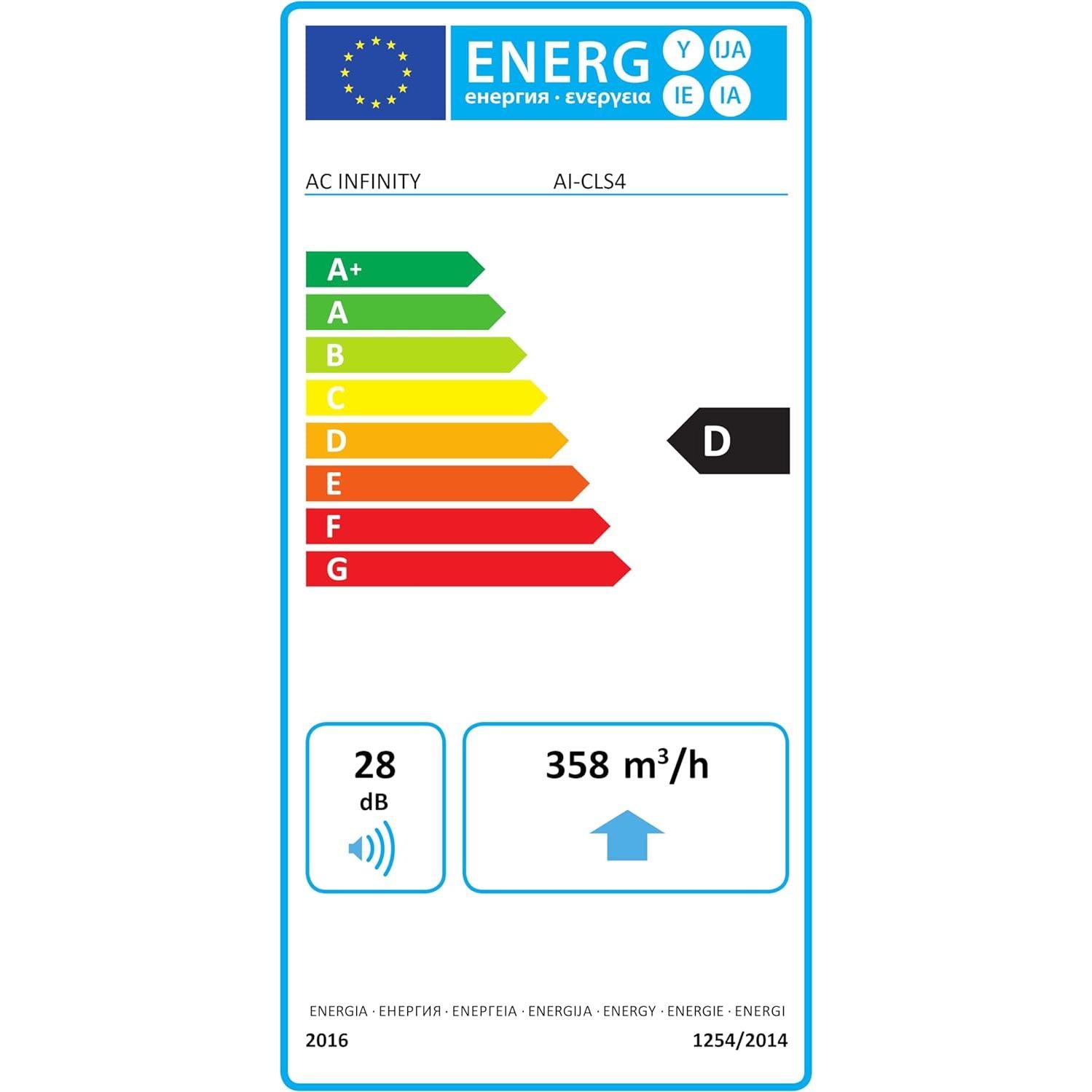 Ventilador de Conducto AC Infinity CLOUDLINE S4 4" Silencioso