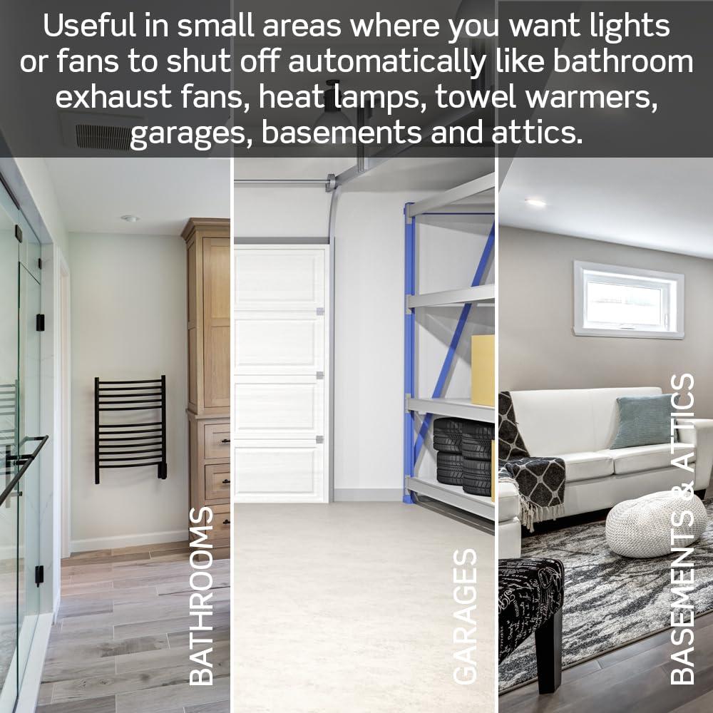 Interruptor Temporizador Leviton 15A 5-10-15-30 min Blanco