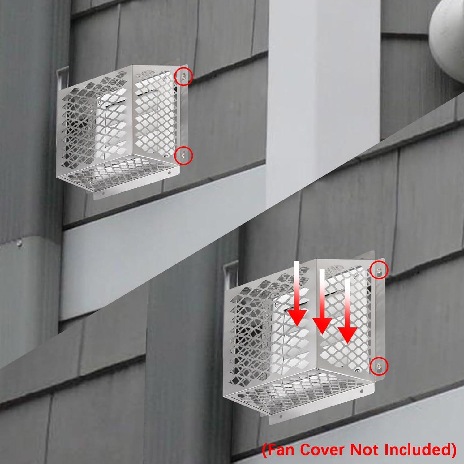 Protector de Ventilación Acero Inoxidable 2PCS 6" Secadora