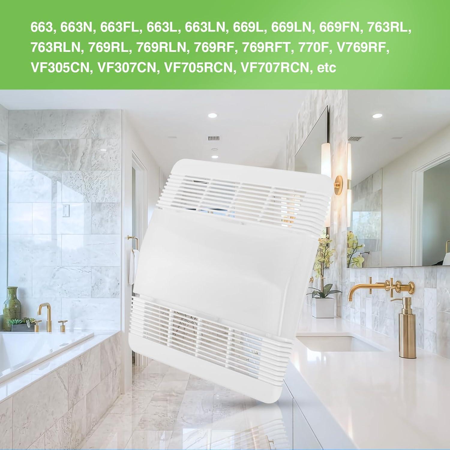 Cubierta de Ventilador de Baño Sfneer 85315000 Blanca