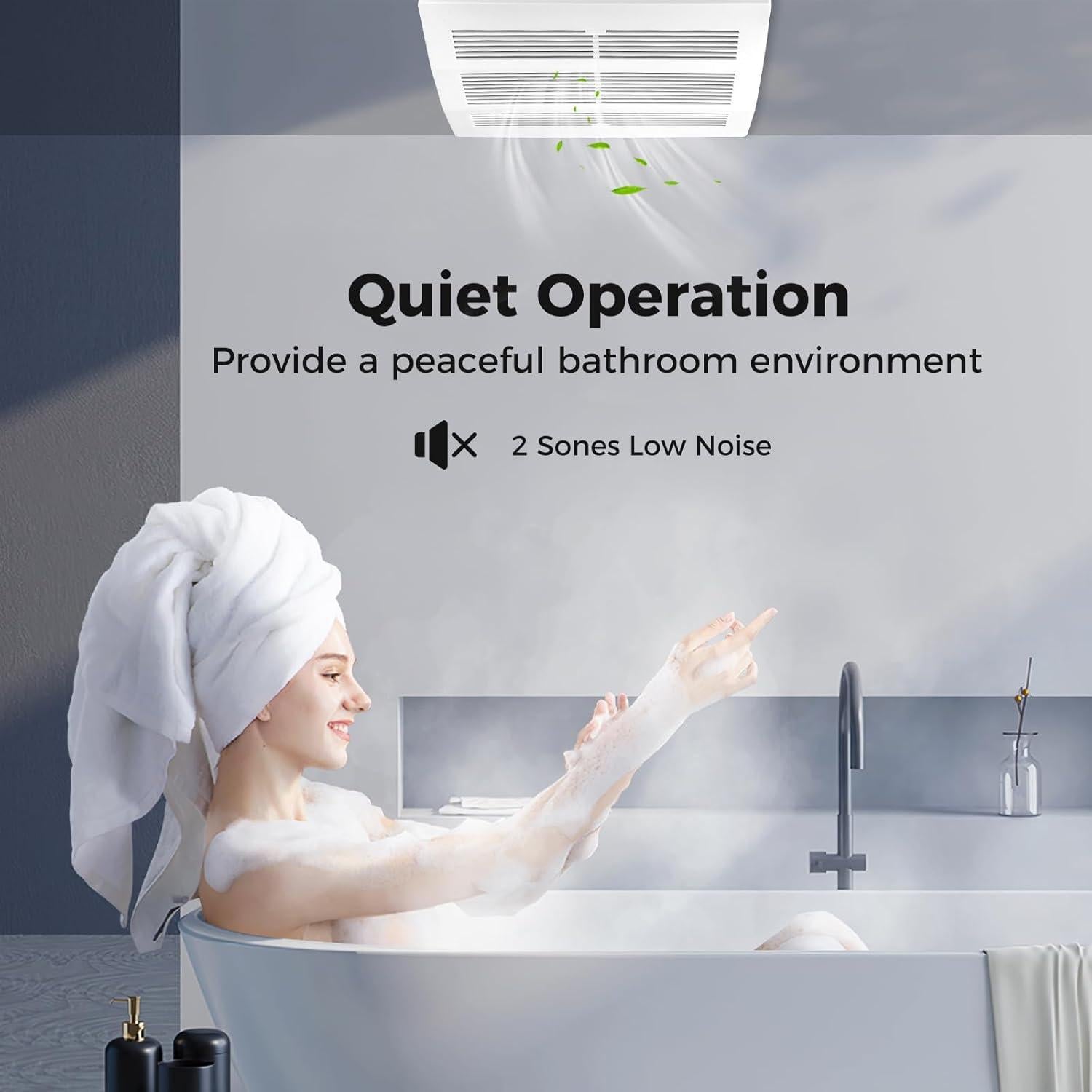 Ventilador Extractor de Baño COSTWAY 200 CFM Silencioso