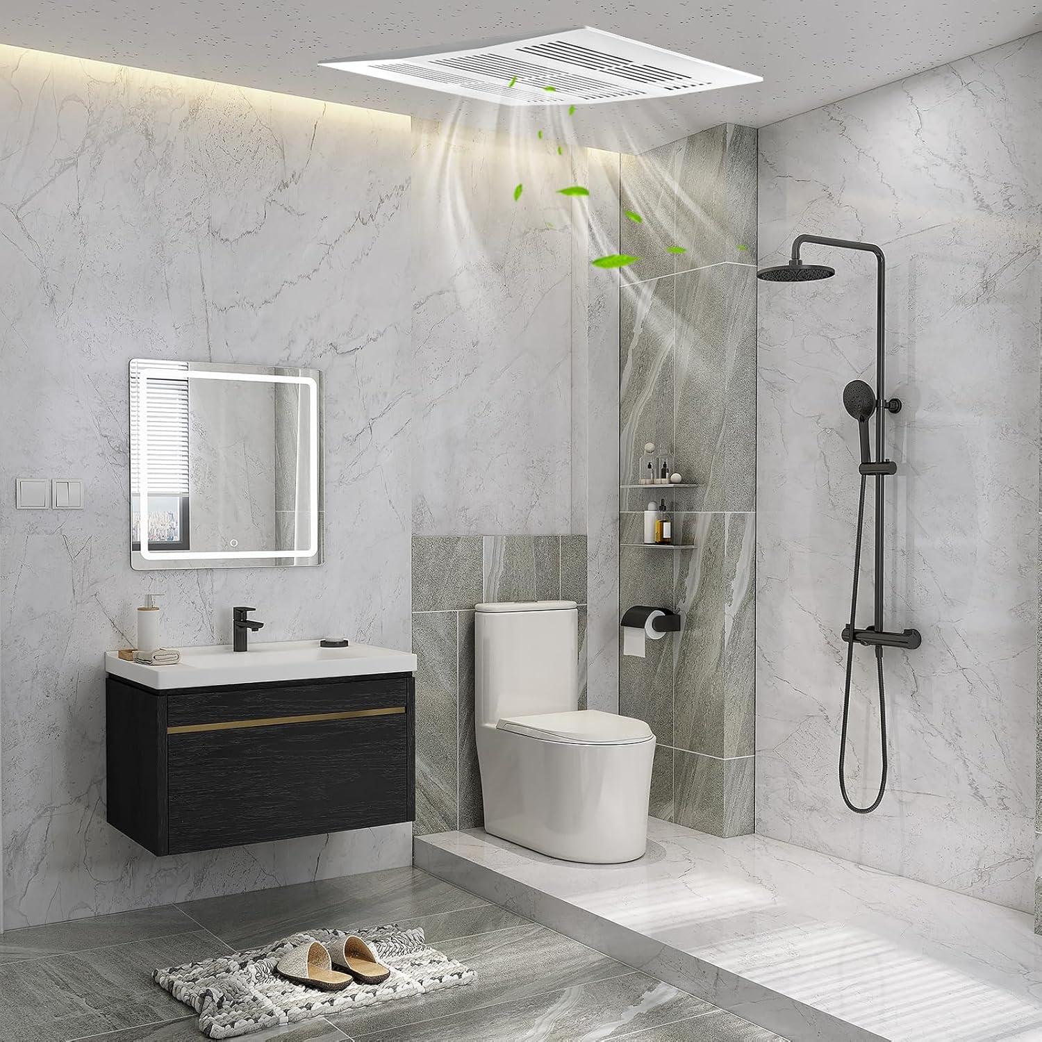 Ventilador Extractor de Baño COSTWAY 200 CFM Silencioso