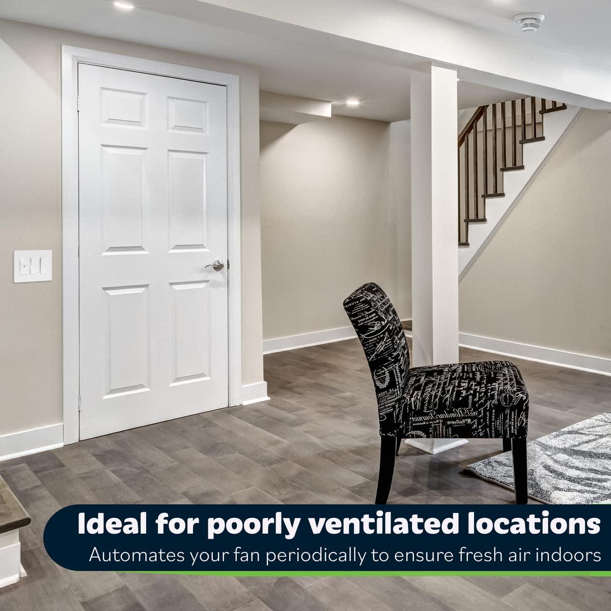 Temporizador de Ventilador TopGreener TDTS5-W Blanco 120VAC