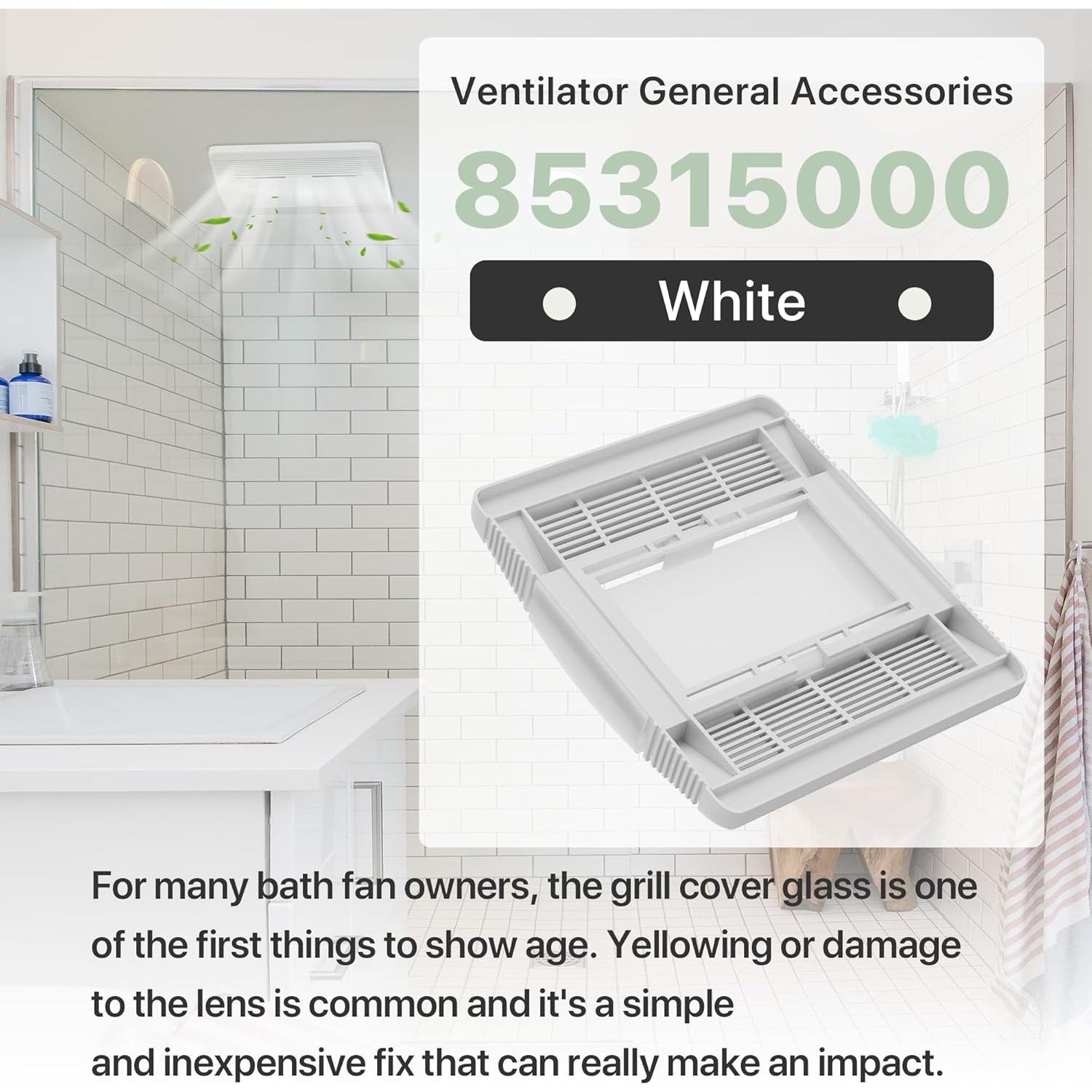 Cubierta de Ventilador de Baño SurpLee 85315000 - Rejilla y Lente