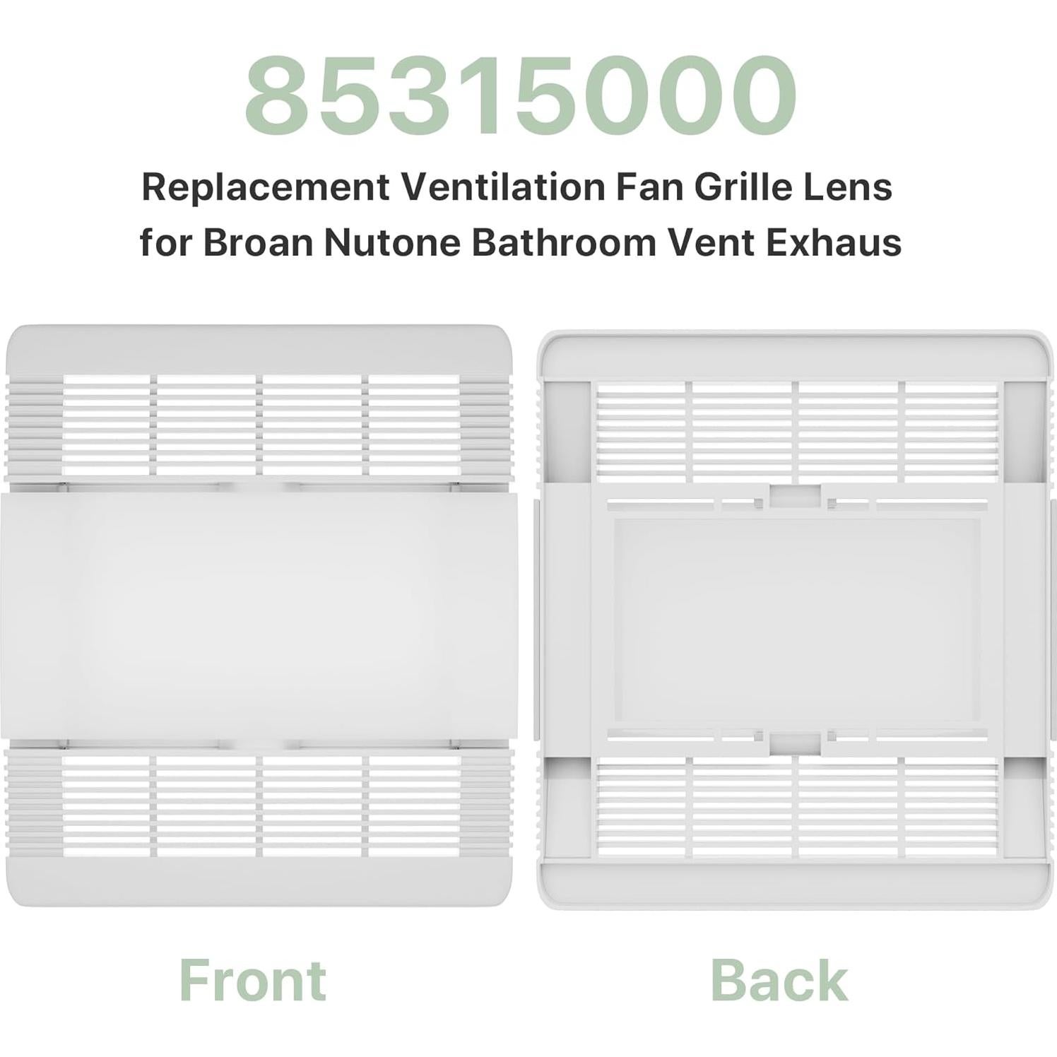 Cubierta de Ventilador de Baño SurpLee 85315000 - Rejilla y Lente