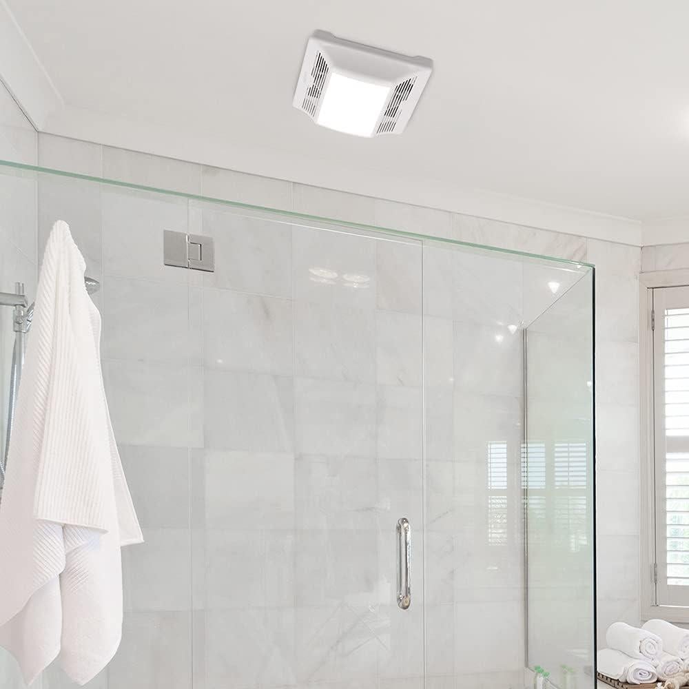 Ventilador de Baño Maxxima Luvoni 90 CFM con Luz LED 1050 Lúmenes