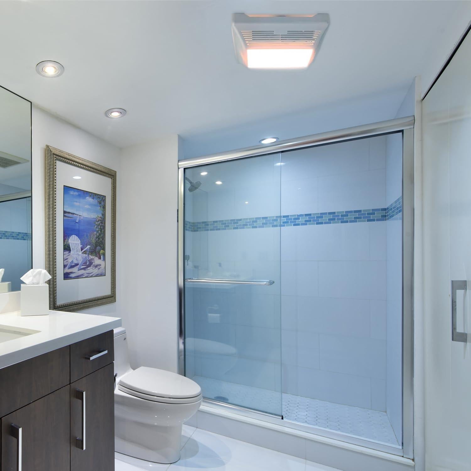 Ventilador de Baño Maxxima Luvoni 90 CFM con Luz LED 1050 Lúmenes