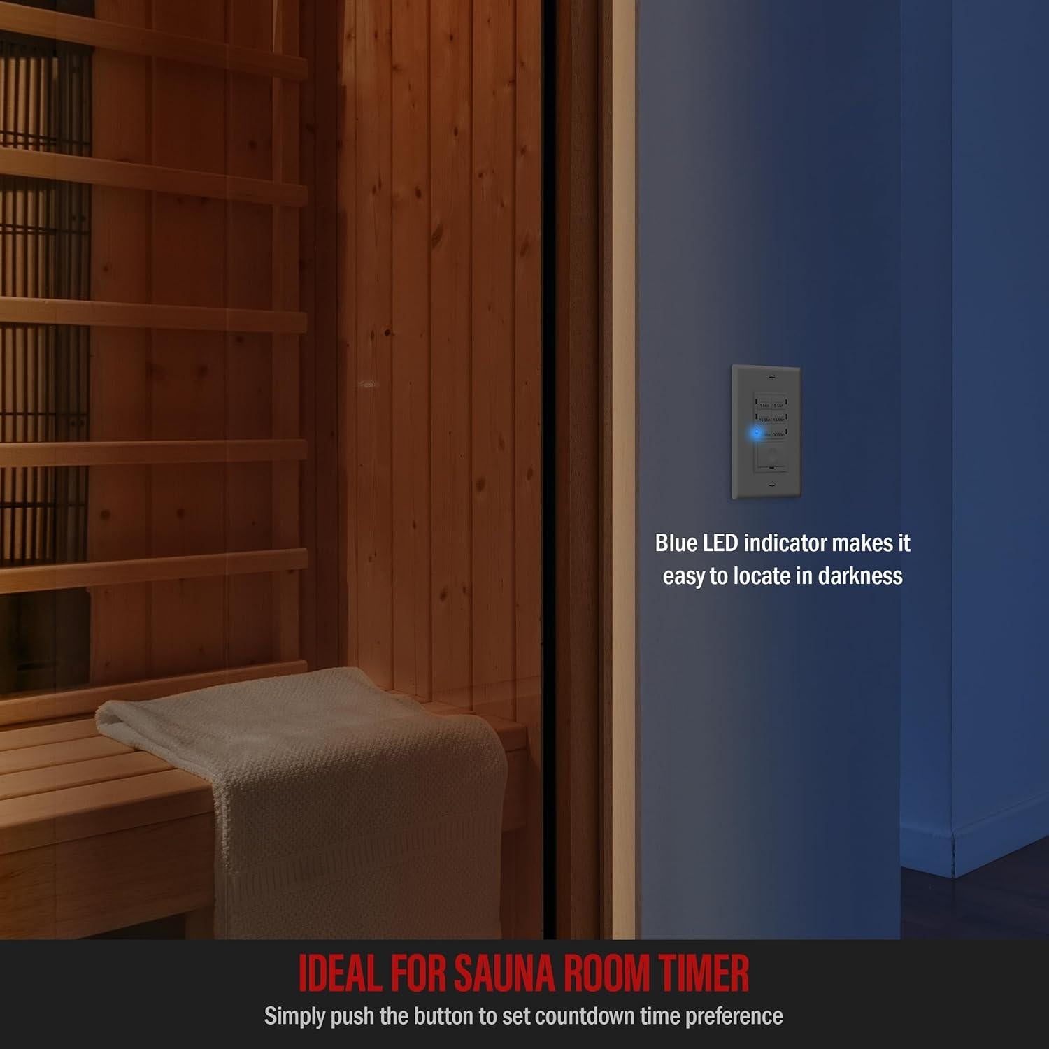 Interruptor Temporizador ENERLITES HET06A 2 Paquete Blanco