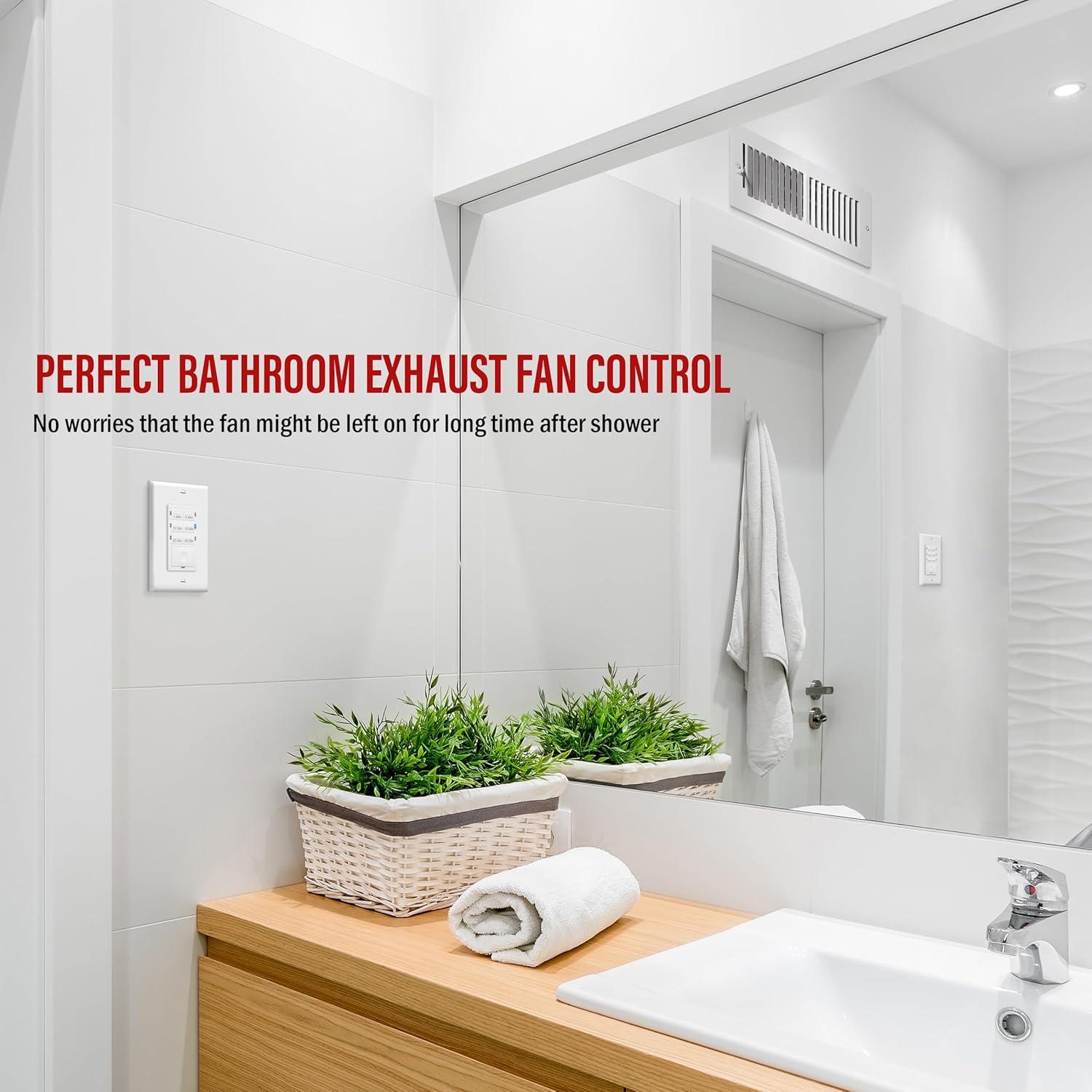 Interruptor Temporizador ENERLITES HET06A 2 Paquete Blanco