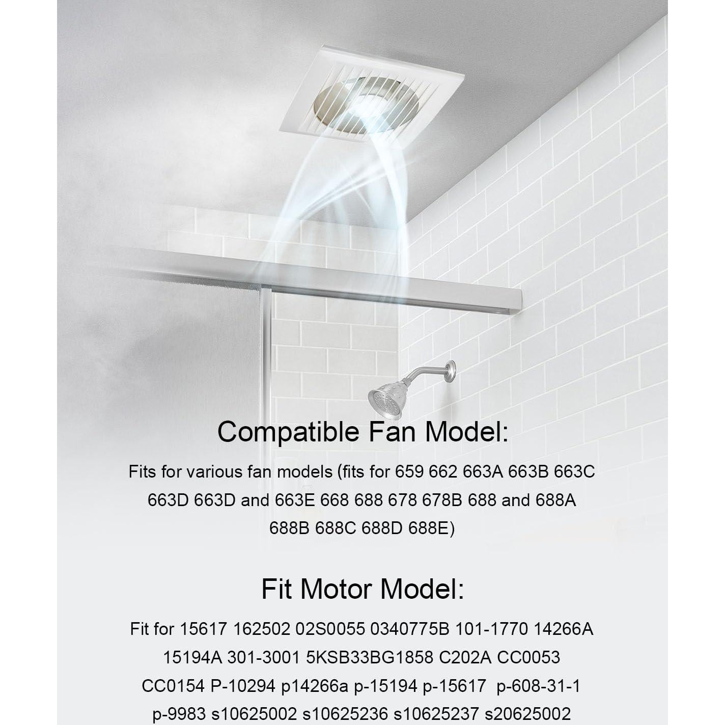 Motor de Ventilador de Escape JUFWKO 120V 3000RPM 50CFM