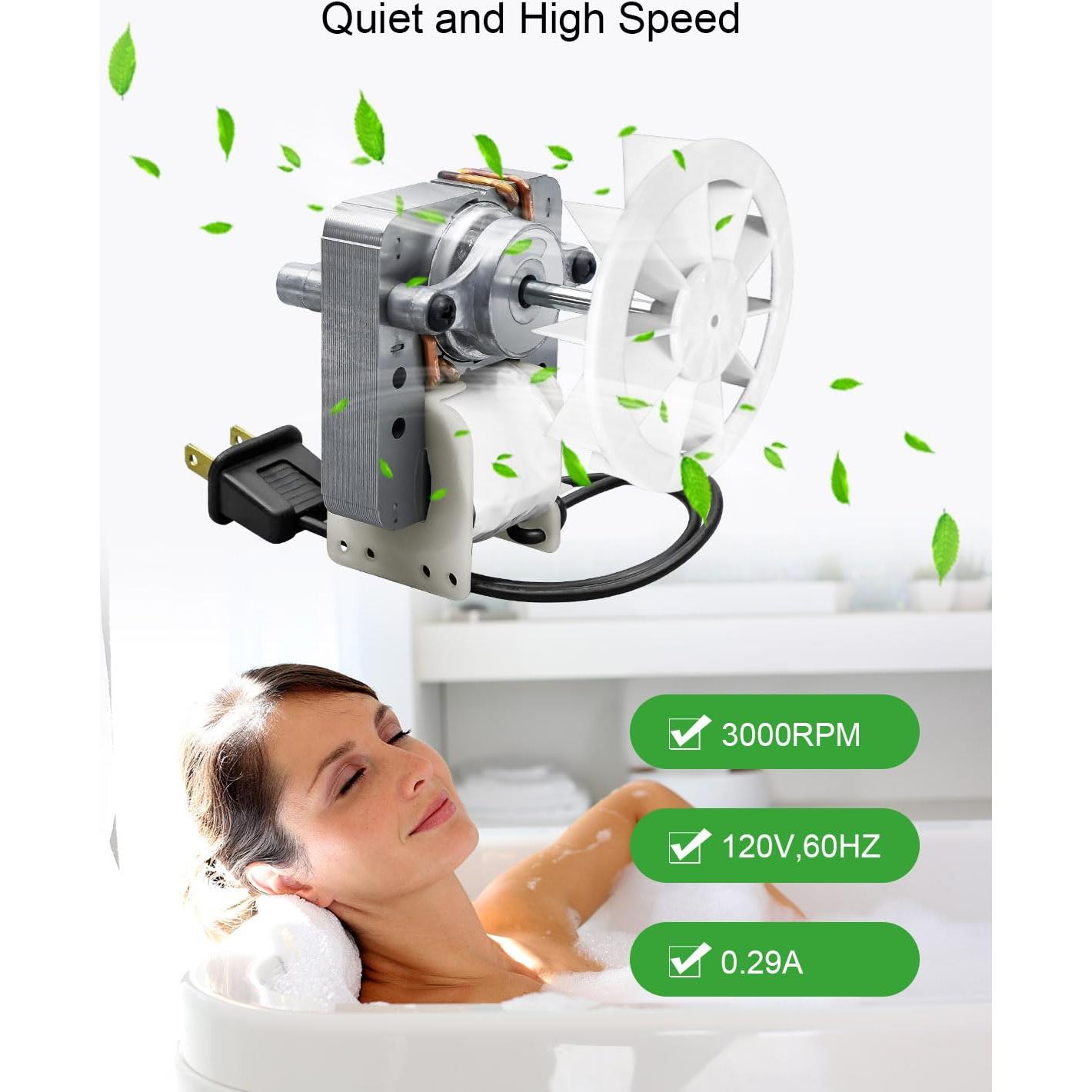 Motor de Ventilador de Escape JUFWKO 120V 3000RPM 50CFM