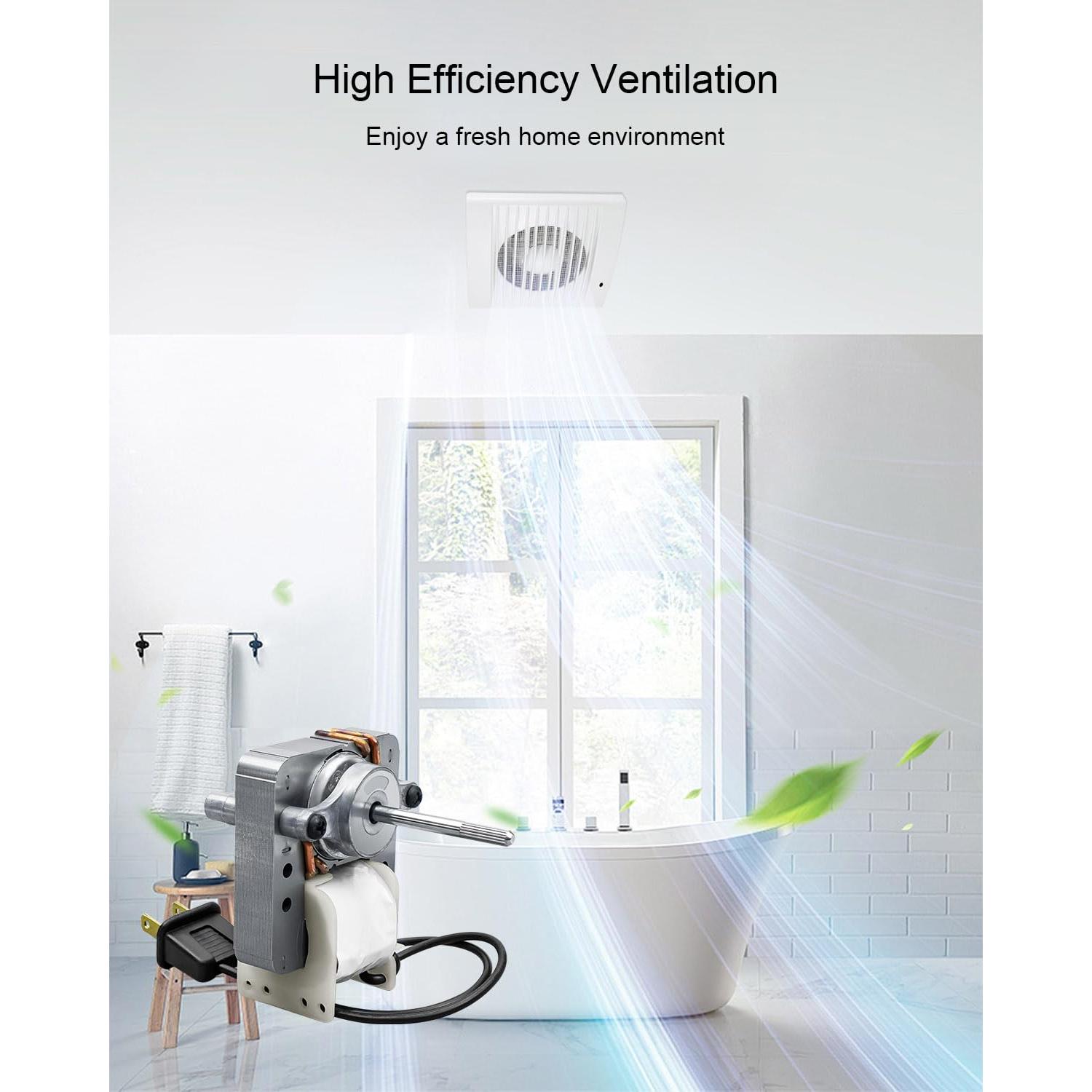 Motor de Ventilador de Escape JUFWKO 120V 3000RPM 50CFM