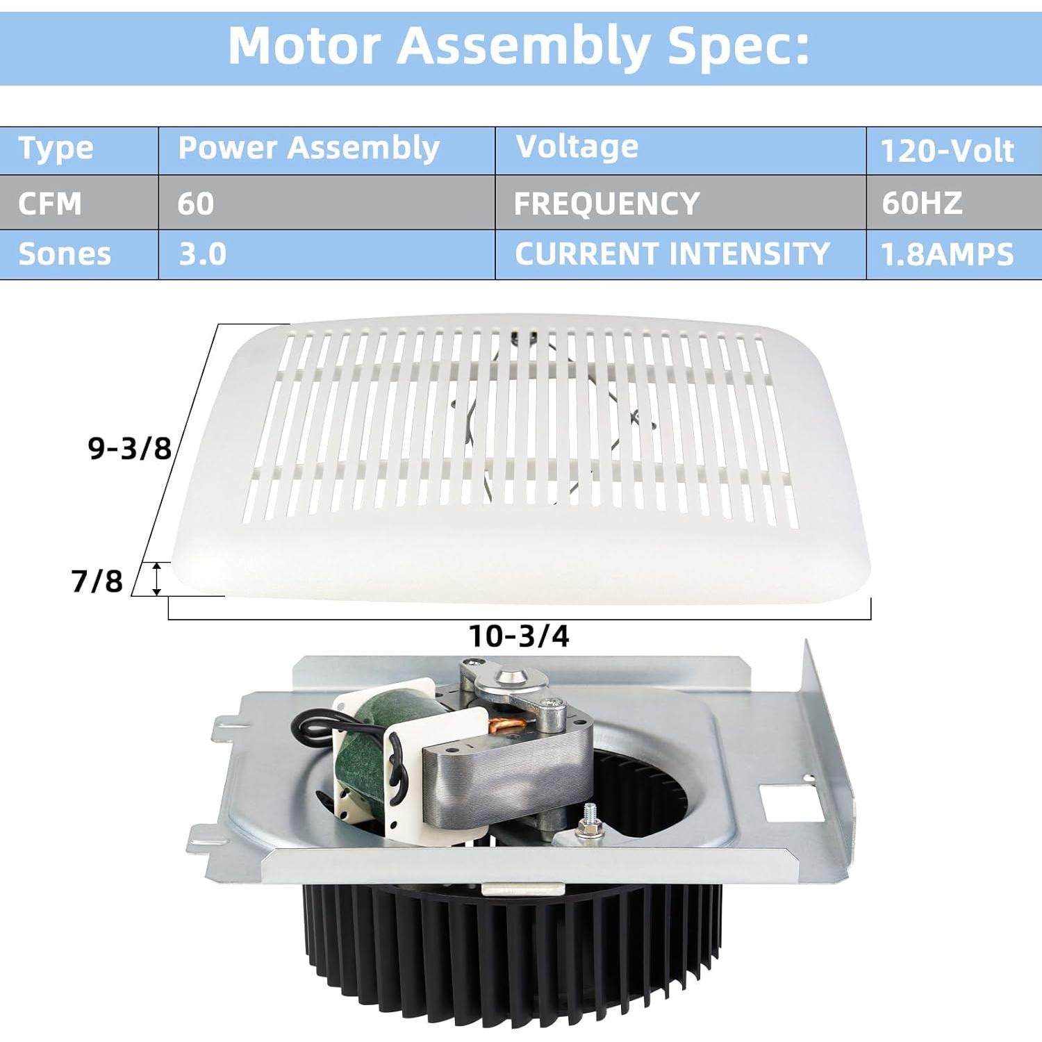 Kit de actualización BKR60 para ventilador Broan-NuTone 60 CFM