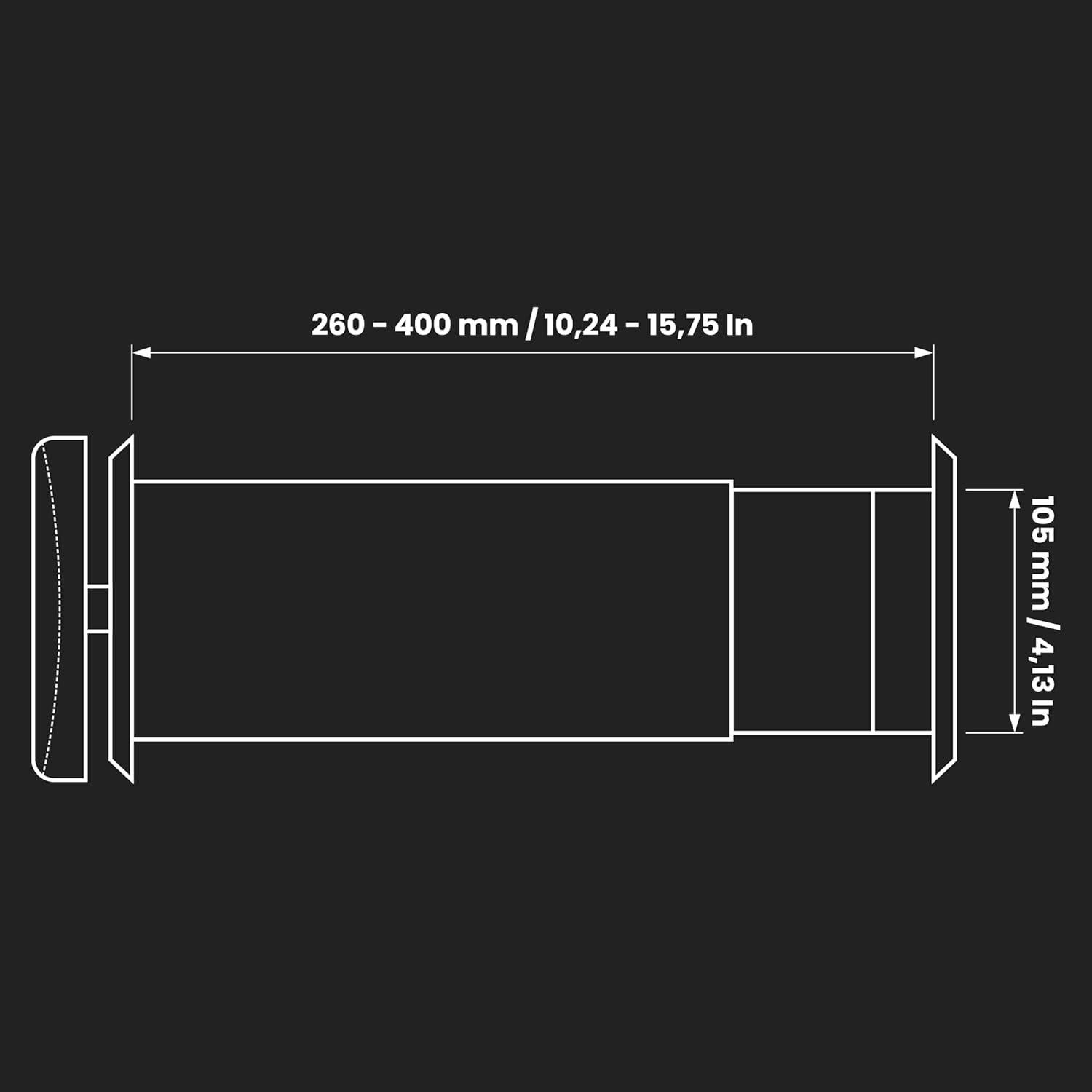 Kit de Ventilación de Pared Repa Market 10.5 cm con Aislamiento Térmico