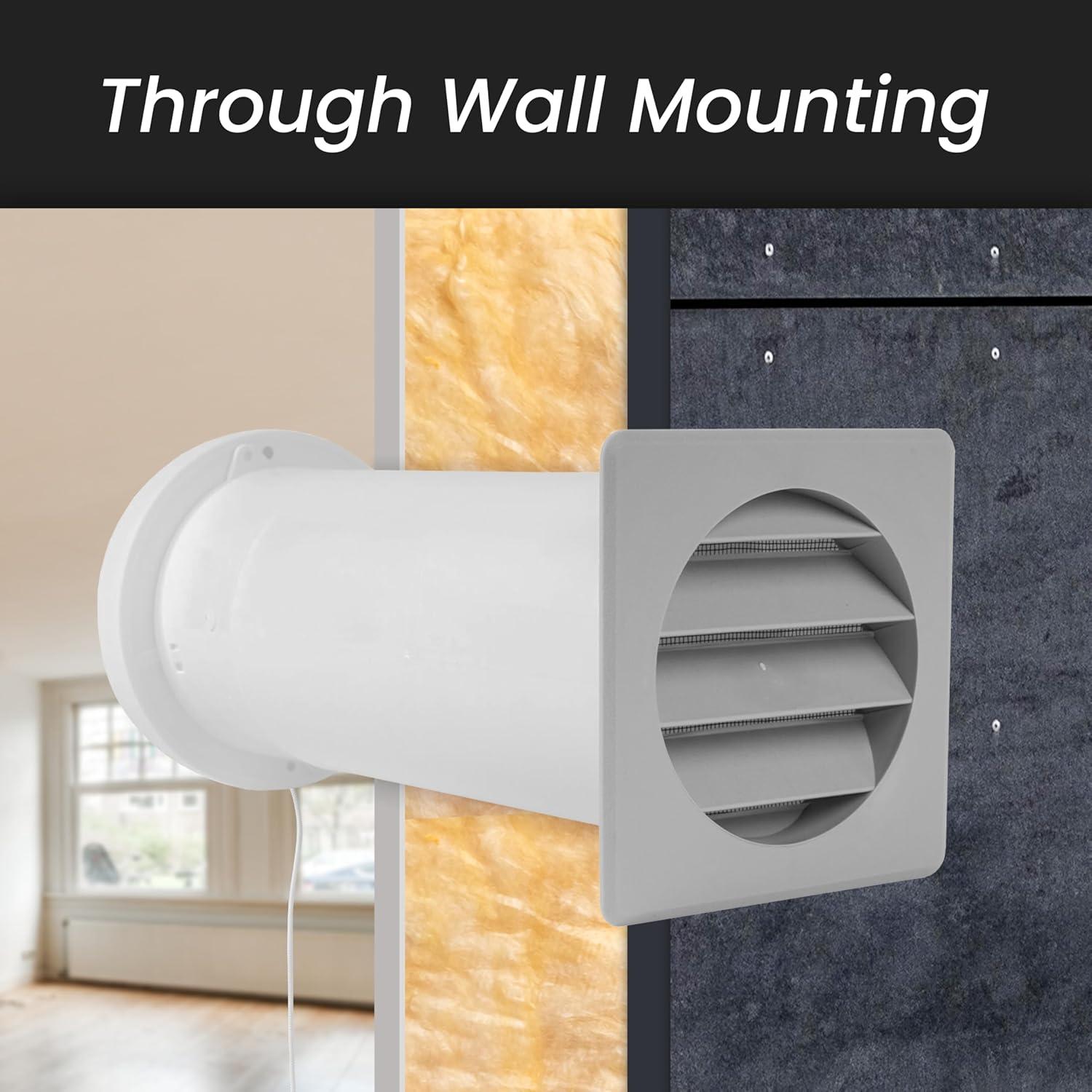 Kit de Ventilación de Pared Repa Market 10.5 cm con Aislamiento Térmico