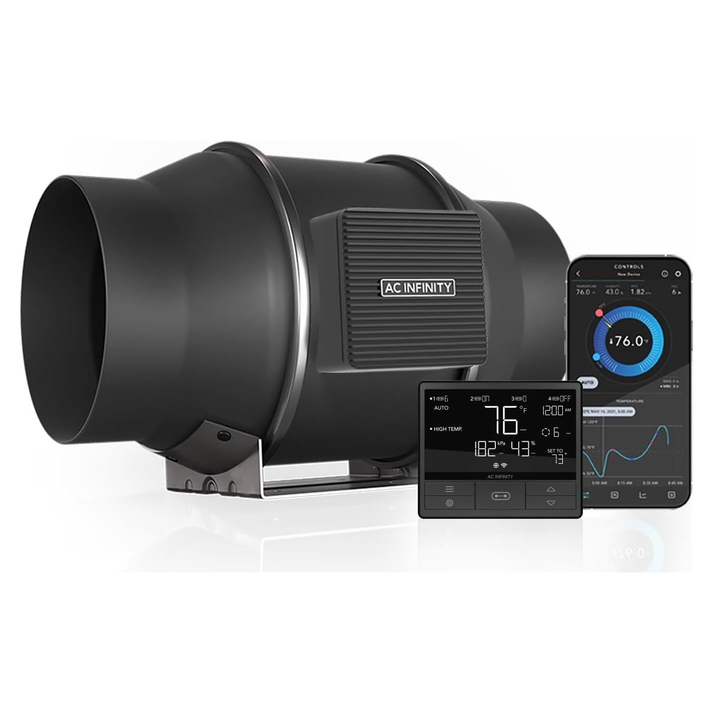 Ventilador de Conducto AC Infinity CLOUDLINE PRO T6 6" WiFi