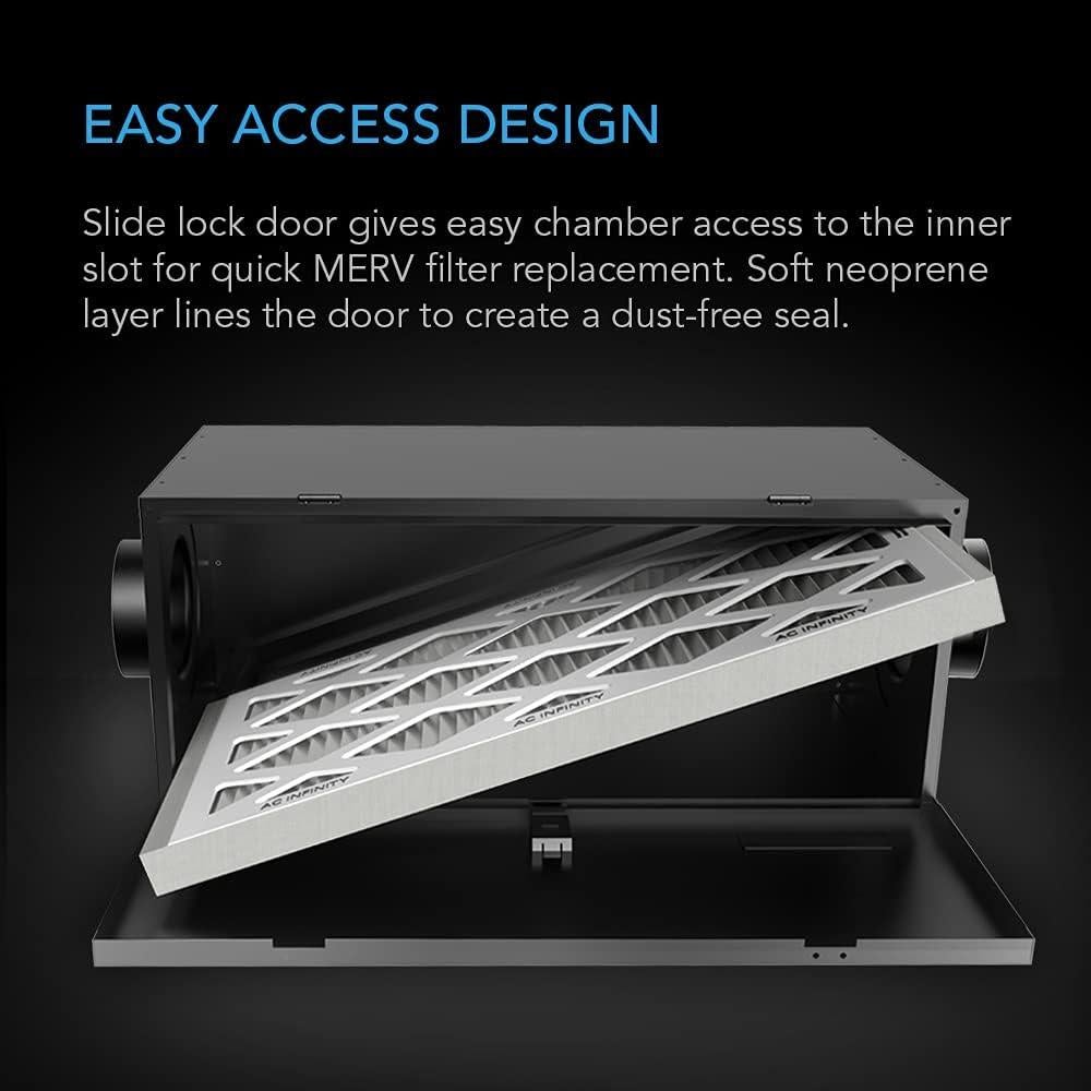 Caja de Filtro Inline AC Infinity 6" para Ventiladores HVAC