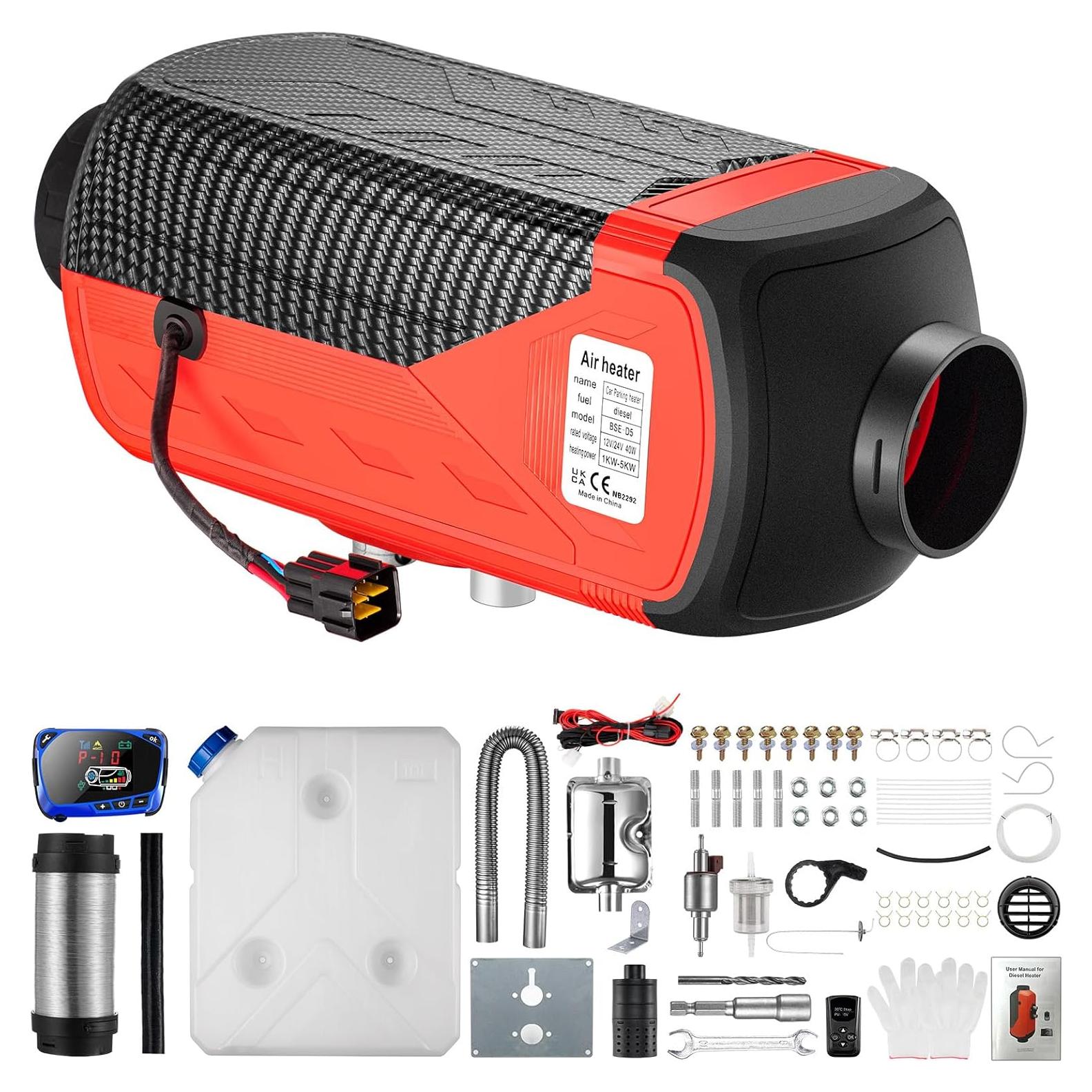 Calentador Diesel 8KW ChuBu 12V Portátil con Control Remoto