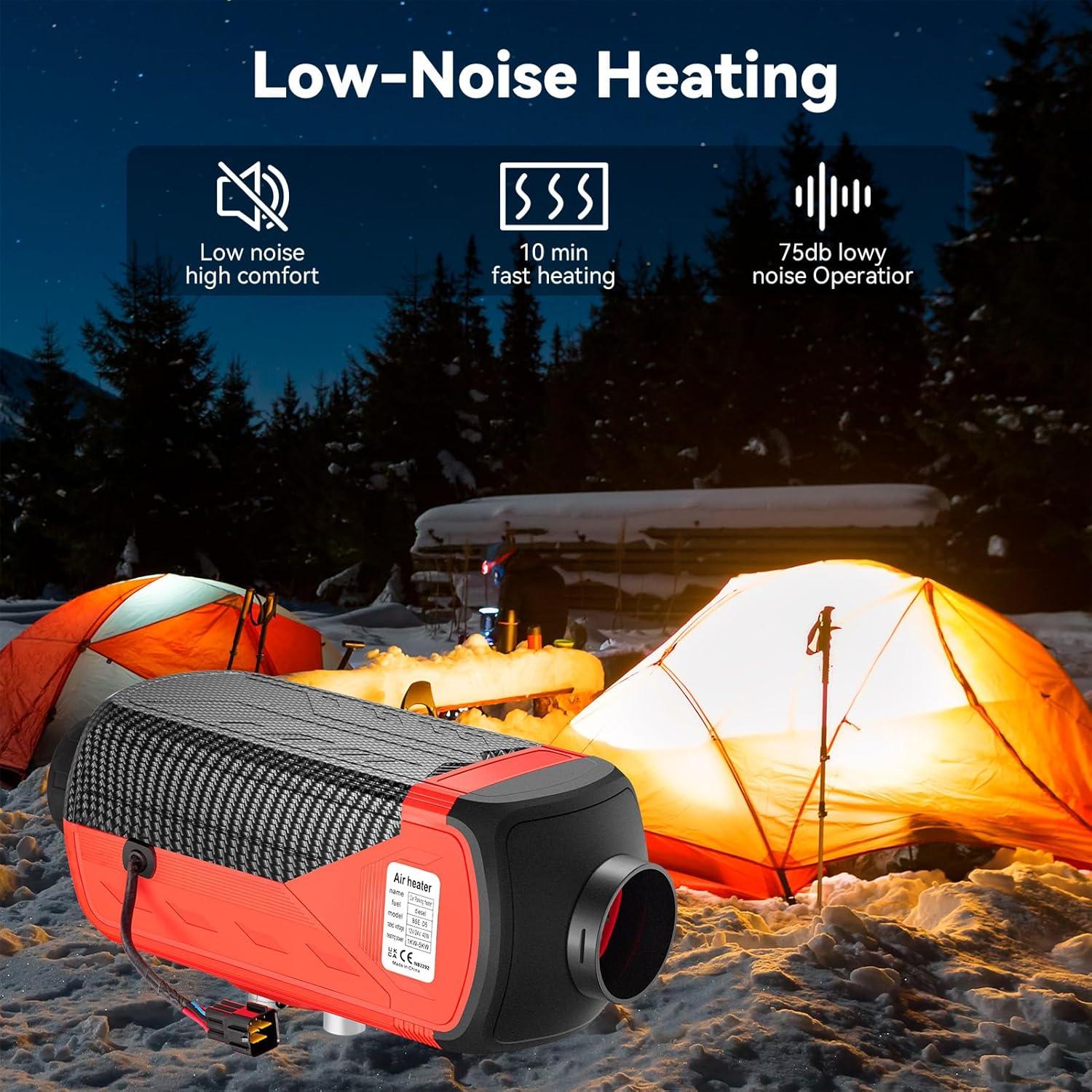 Calentador Diesel 8KW ChuBu 12V Portátil con Control Remoto