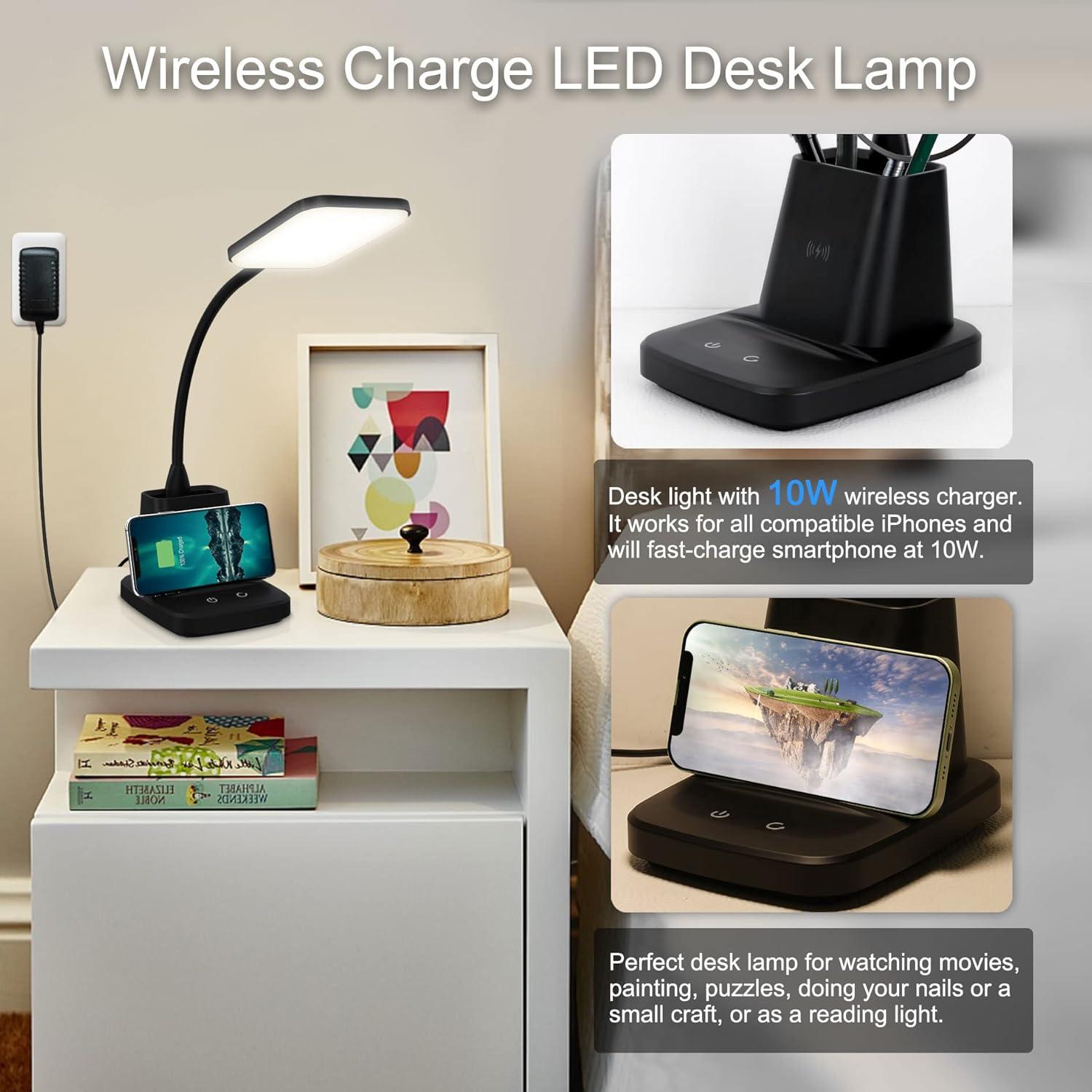 Lámpara de Escritorio LED Sailstar con Cargador Inalámbrico 800LM