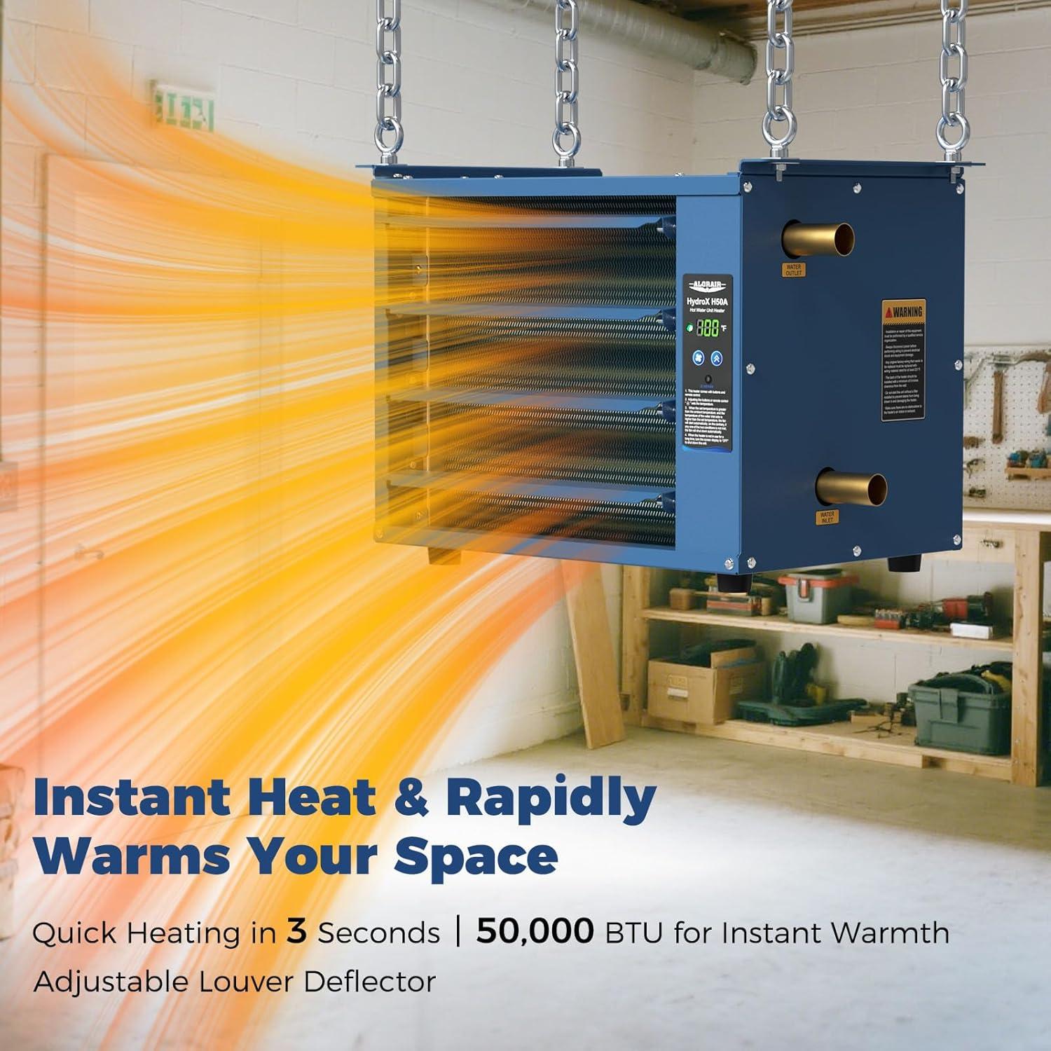 Calentador Colgante Hidronico ALORAIR HydroX H50A 50,000 BTU