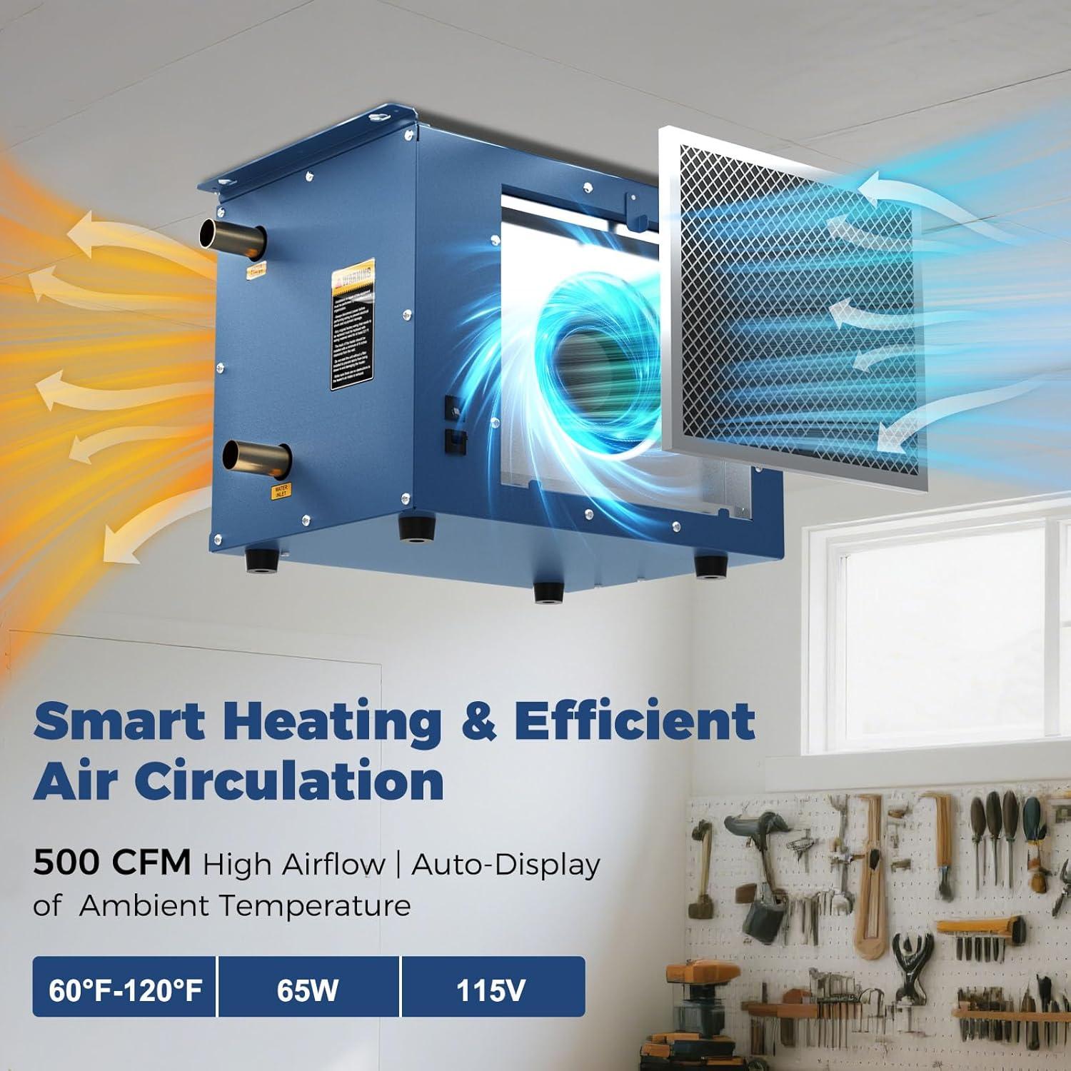 Calentador Colgante Hidronico ALORAIR HydroX H50A 50,000 BTU