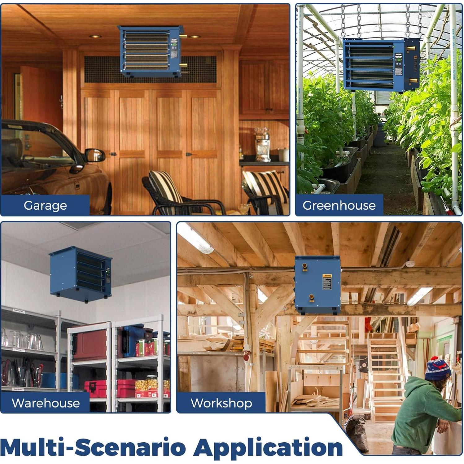 Calentador Colgante Hidronico ALORAIR HydroX H50A 50,000 BTU