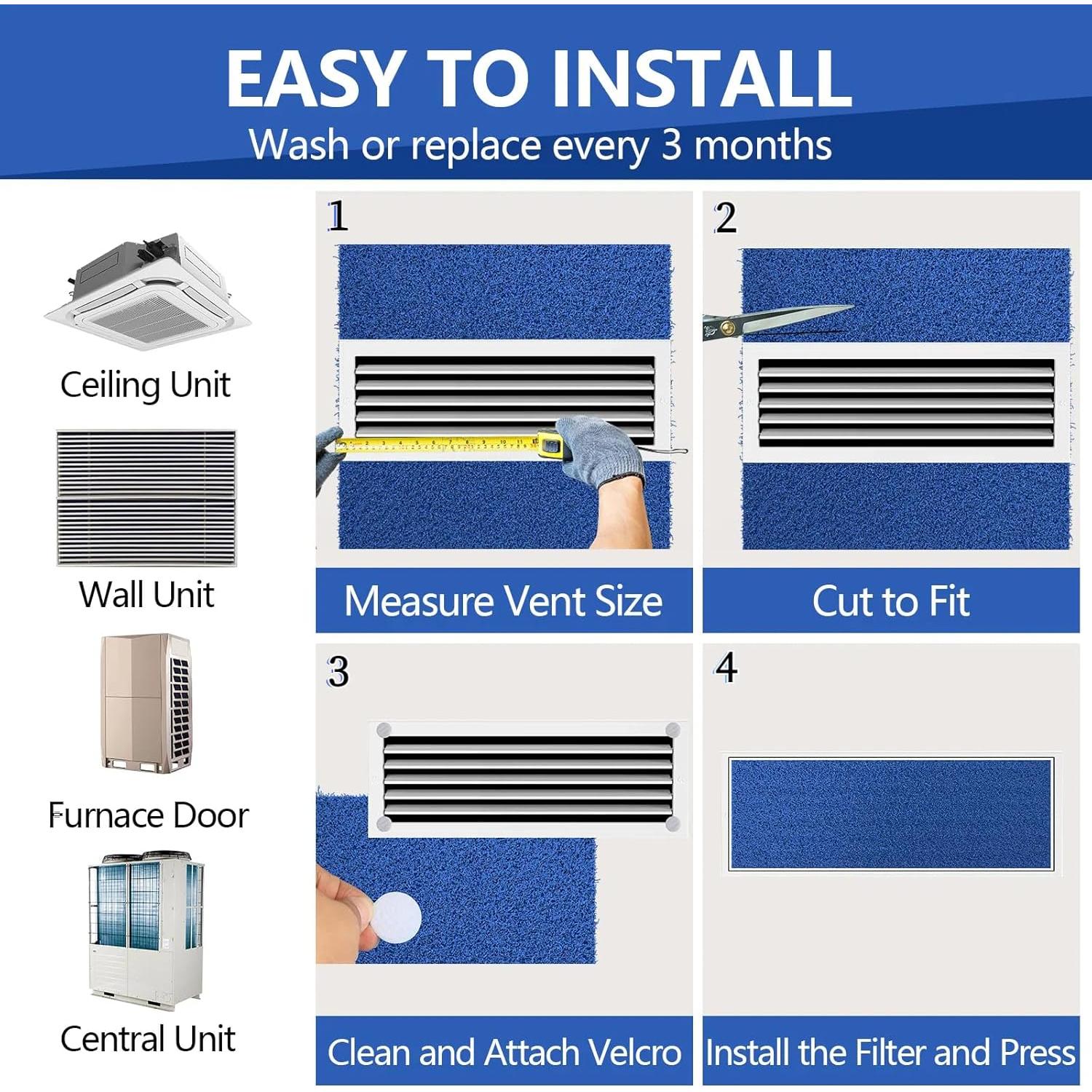 Filtro de Aire Reutilizable Demiwise 50x76 cm MERV 6