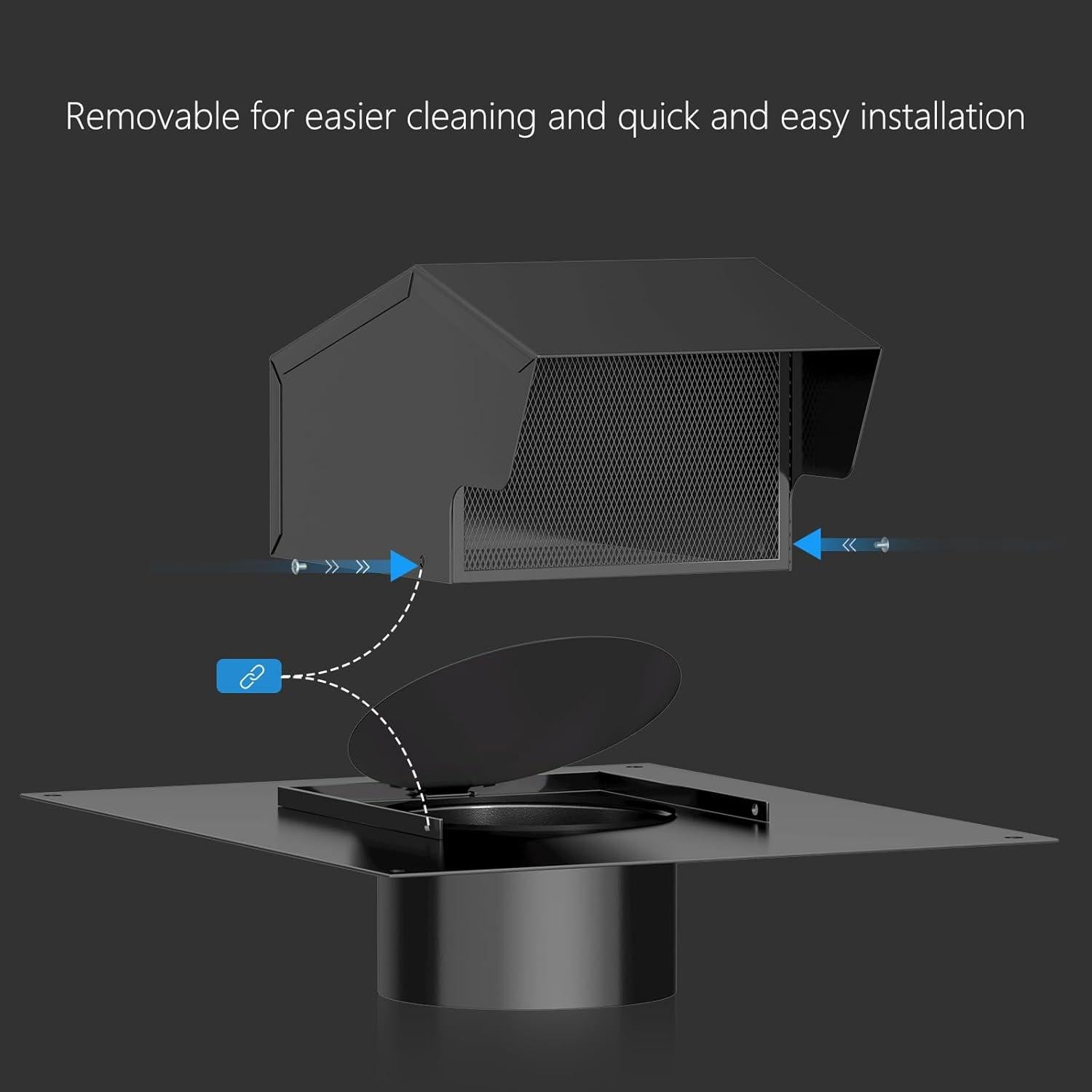 Ventilación de Techo Hon&Guan 6 Pulgadas Acero Galvanizado