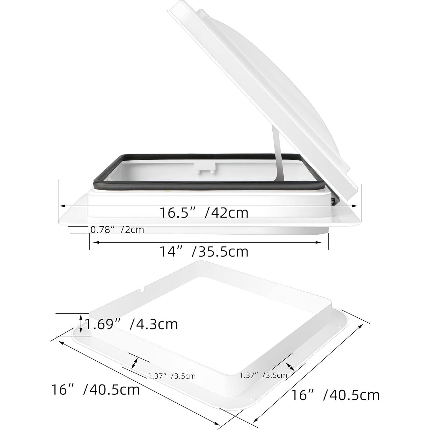 Ventilación de Techo Manual Livpow A012 35.56 cm Blanco