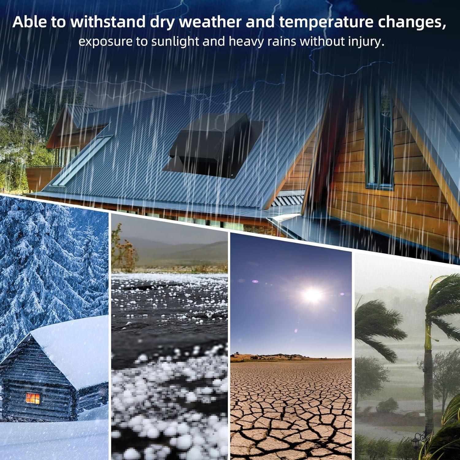 Tapa de Ventilación de Techo 20 cm Qnemaei Negra con Malla