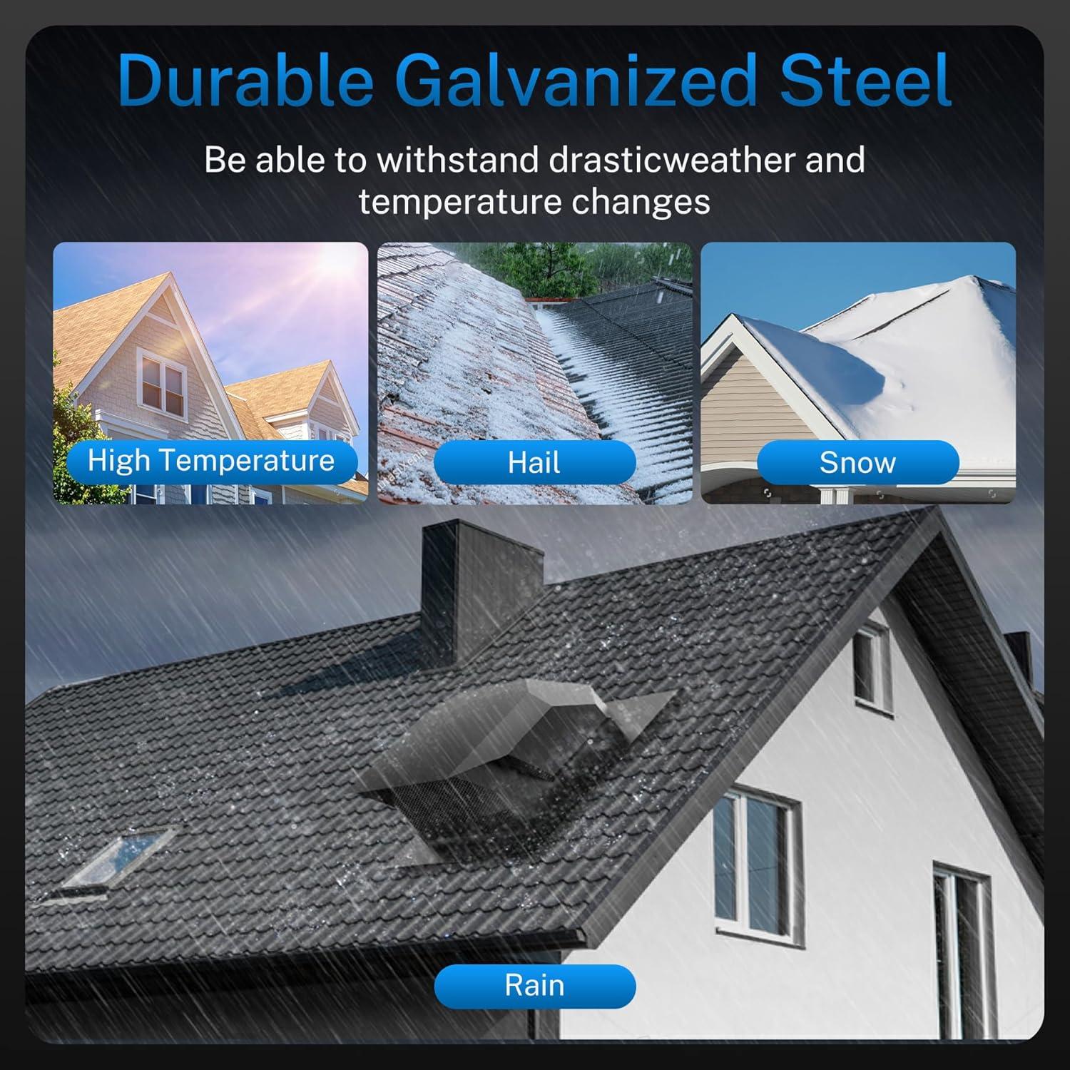 Cubierta de Ventilación de Techo 6" Hon&Guan Acero Galvanizado