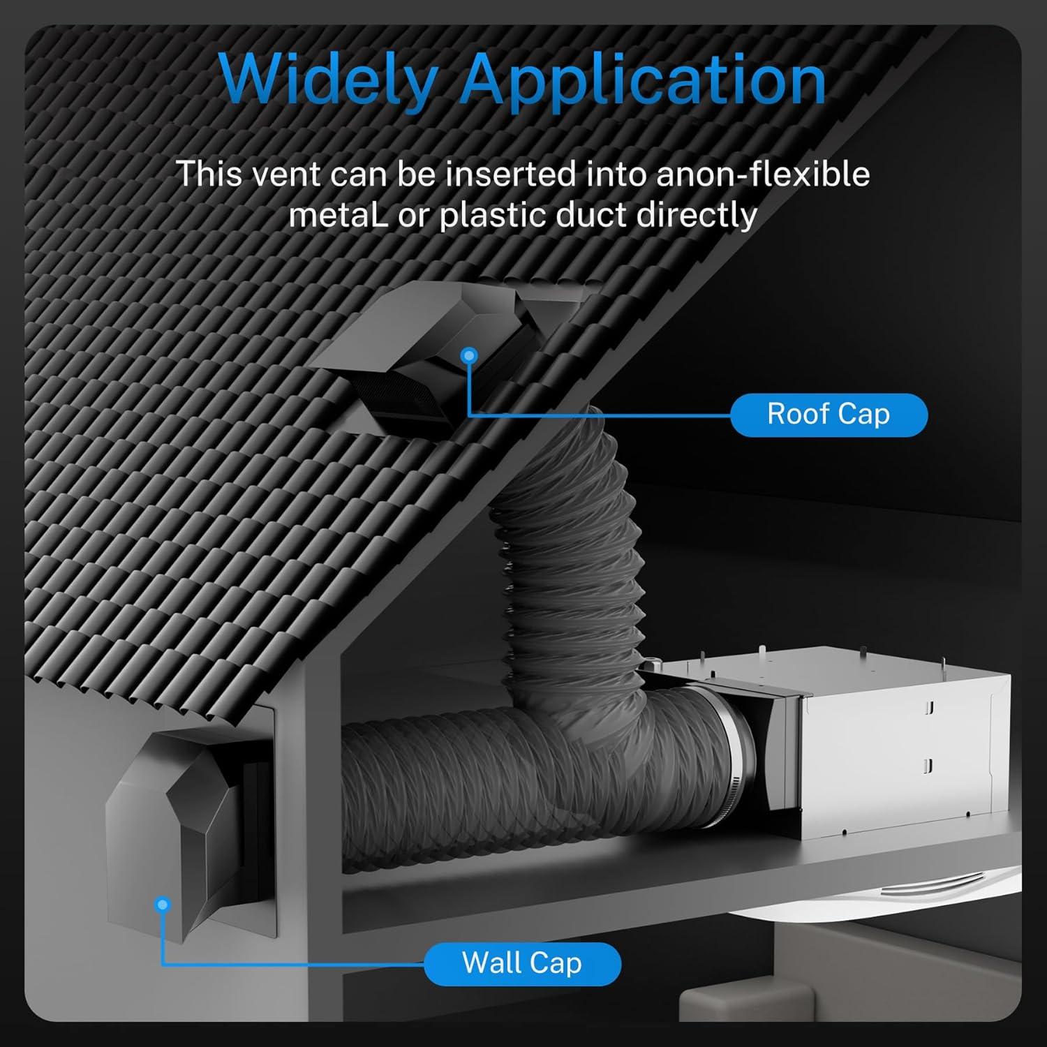 Cubierta de Ventilación de Techo 6" Hon&Guan Acero Galvanizado