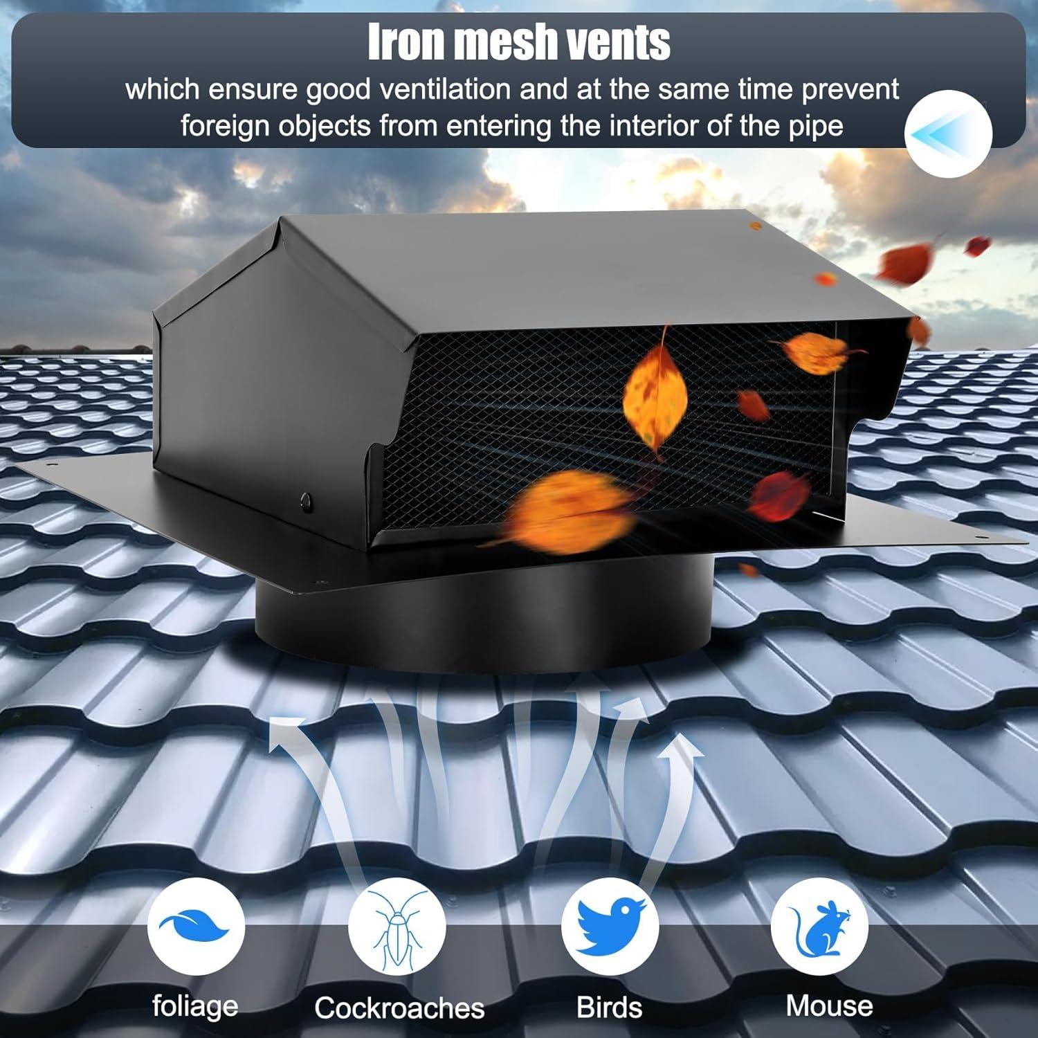 Ventilación de Techo 4 Pulgadas Topfurn Acero Inoxidable