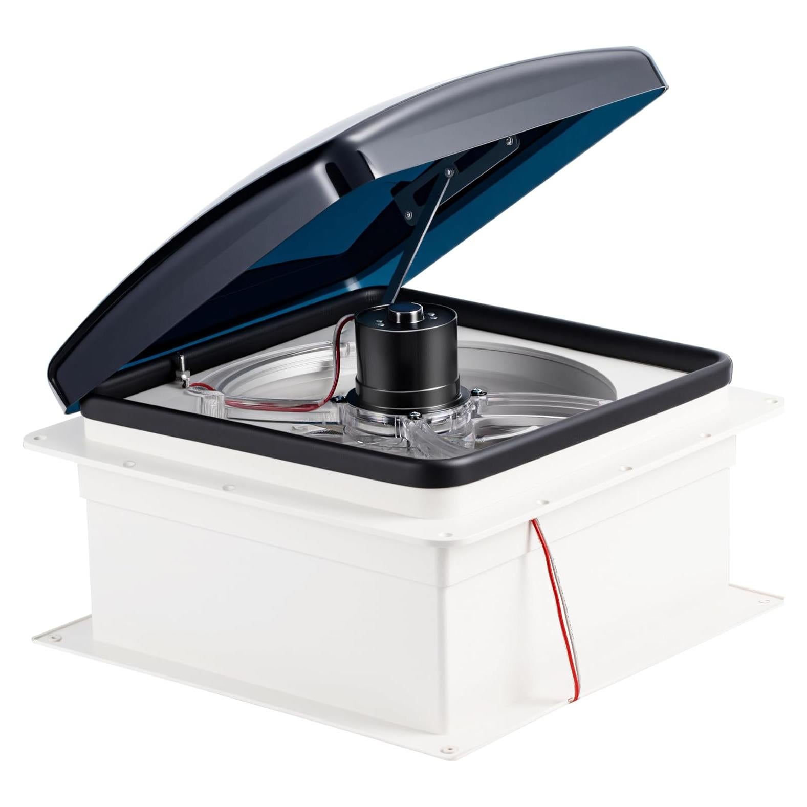 Ventilador de Techo Manual RVLOVENT 12V 14" 10 Velocidades