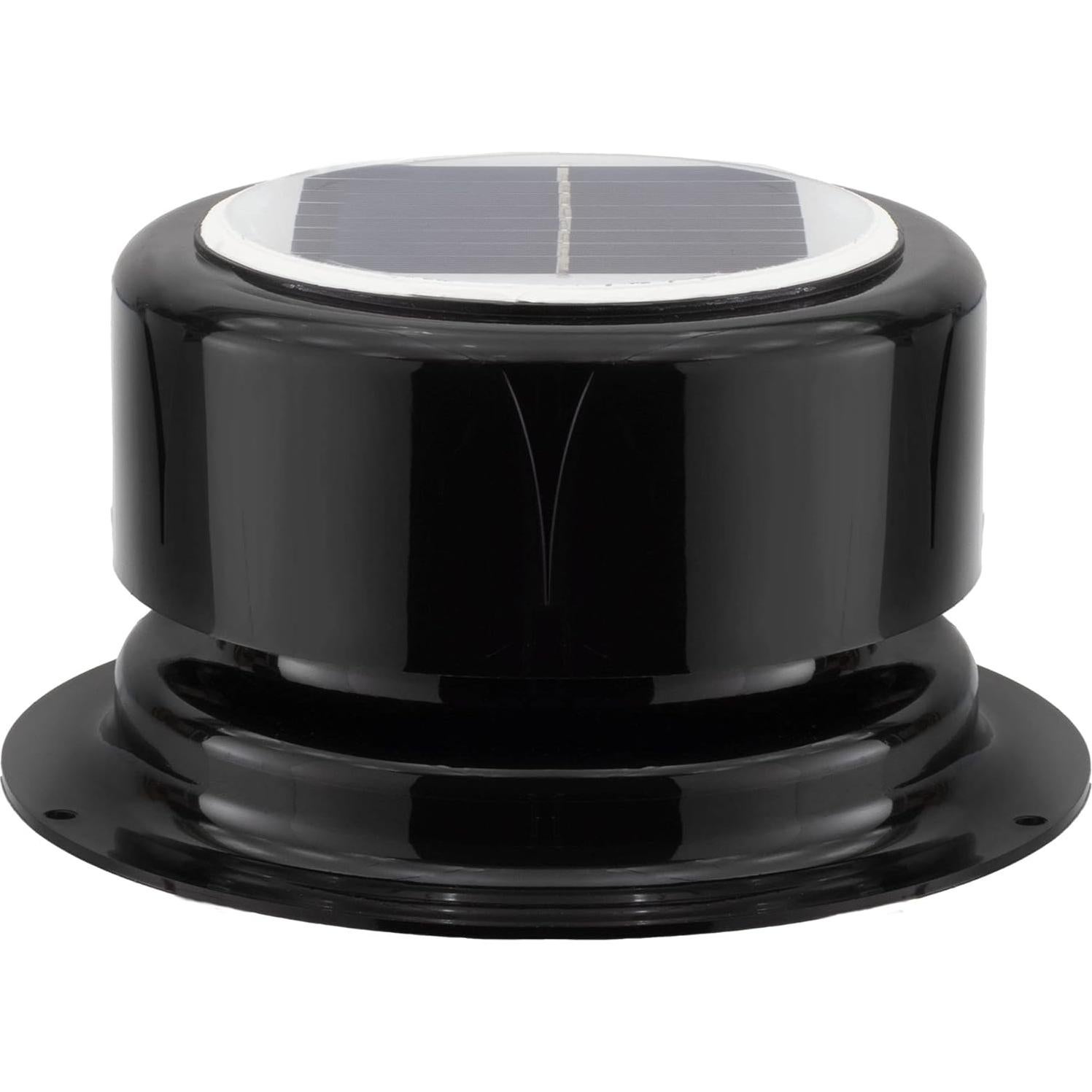 Ventilador de Plomería Solar RecPro RP-2093 | 7W, Negro