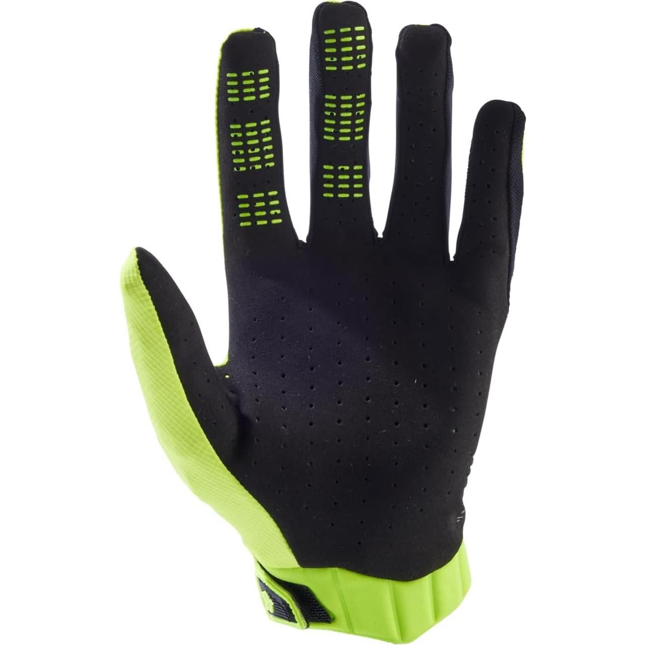 Guante de Motocross Fox Racing Flexair Amarillo Fluorescente