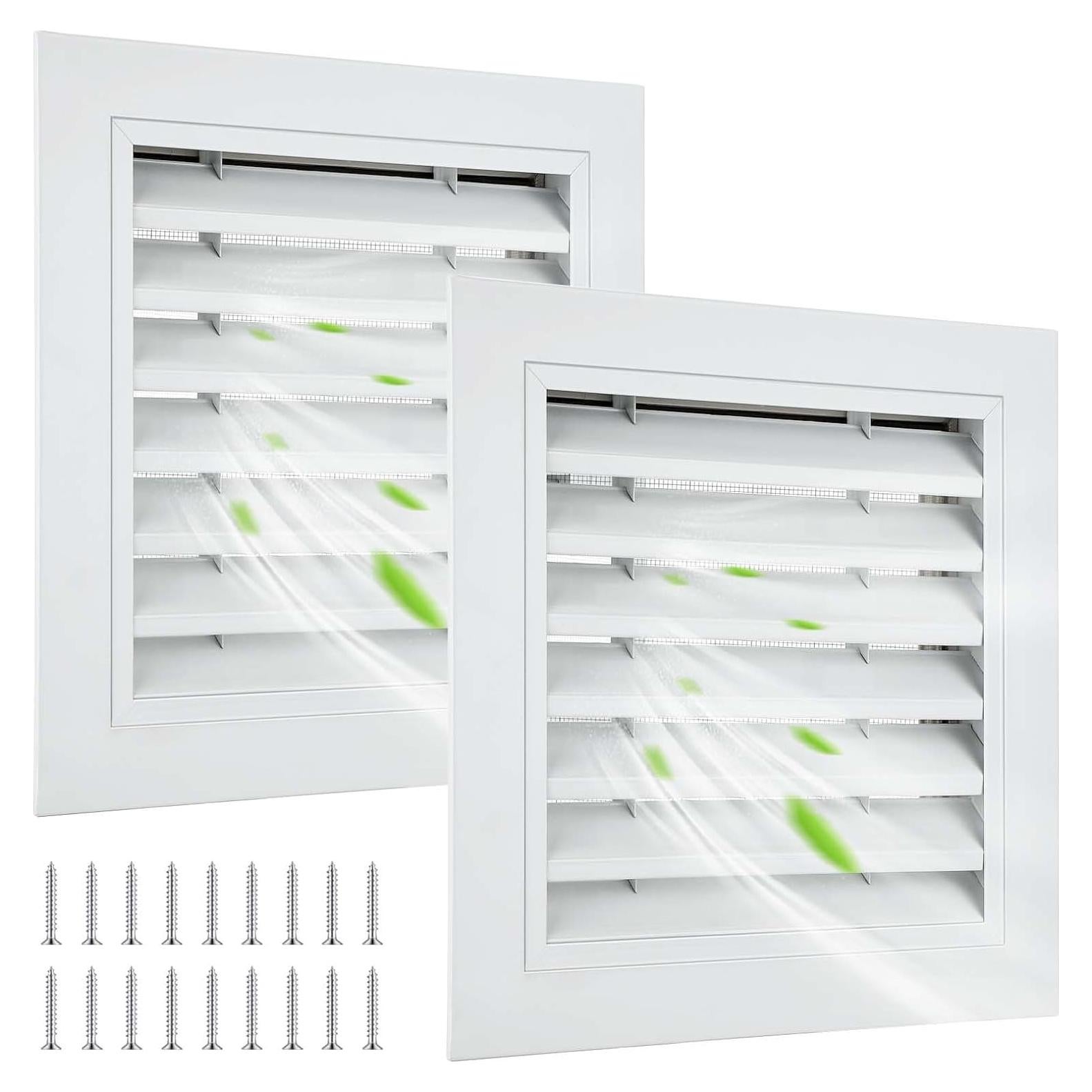 Ventilación de Tejado Gisafai 30.48x30.48 cm Blanca - 2 Pcs