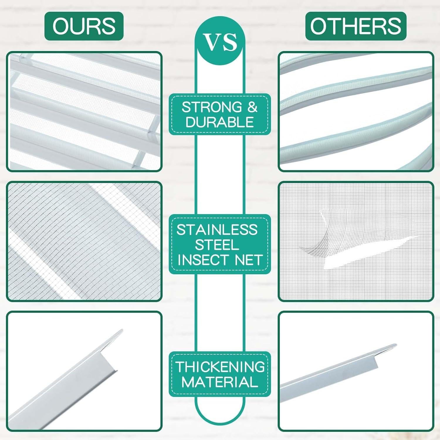 Ventilación de Tejado Gisafai 30.48x30.48 cm Blanca - 2 Pcs