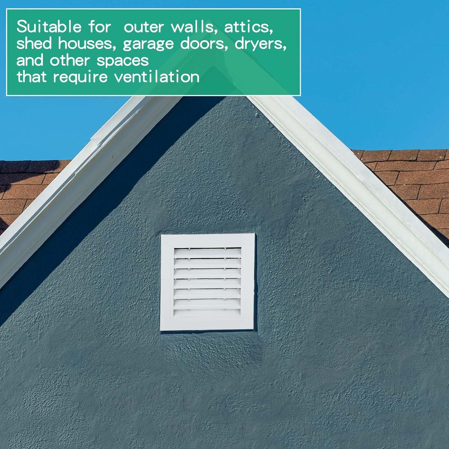 Ventilación de Tejado Gisafai 30.48x30.48 cm Blanca - 2 Pcs