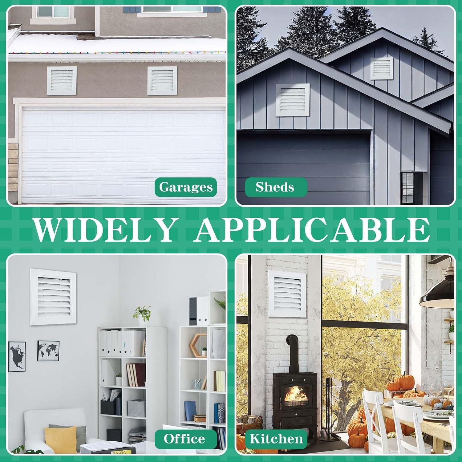 Ventilación de Tejado Gisafai 30.48x30.48 cm Blanca - 2 Pcs