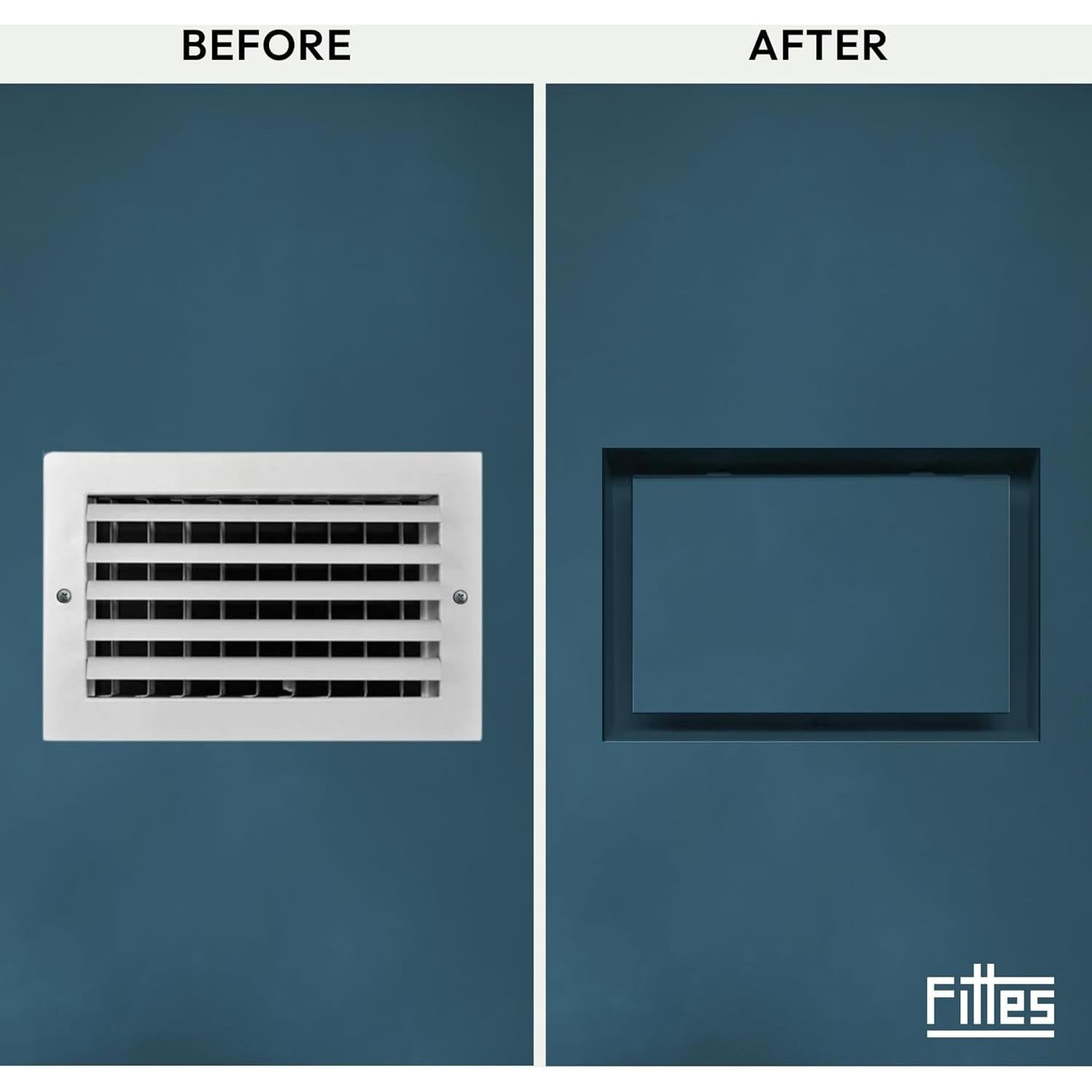 Rejilla de Ventilación Fittes Lite 4x10" Blanca - Paquete de 2