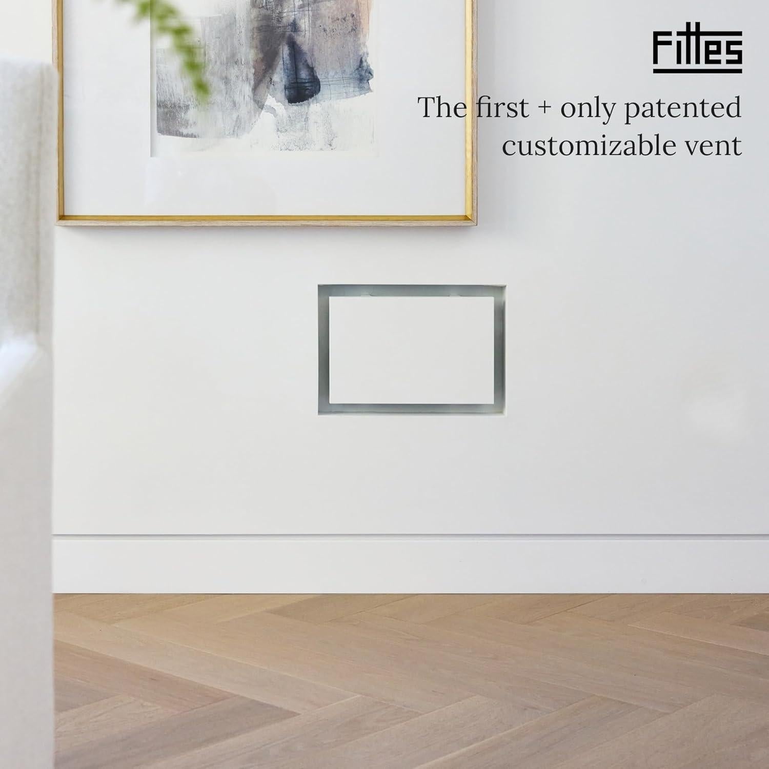 Rejilla de Ventilación Fittes Lite 4x10" Blanca - Paquete de 2